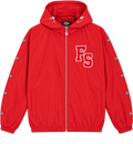 Forever Situated Nylon Track Jacket Red