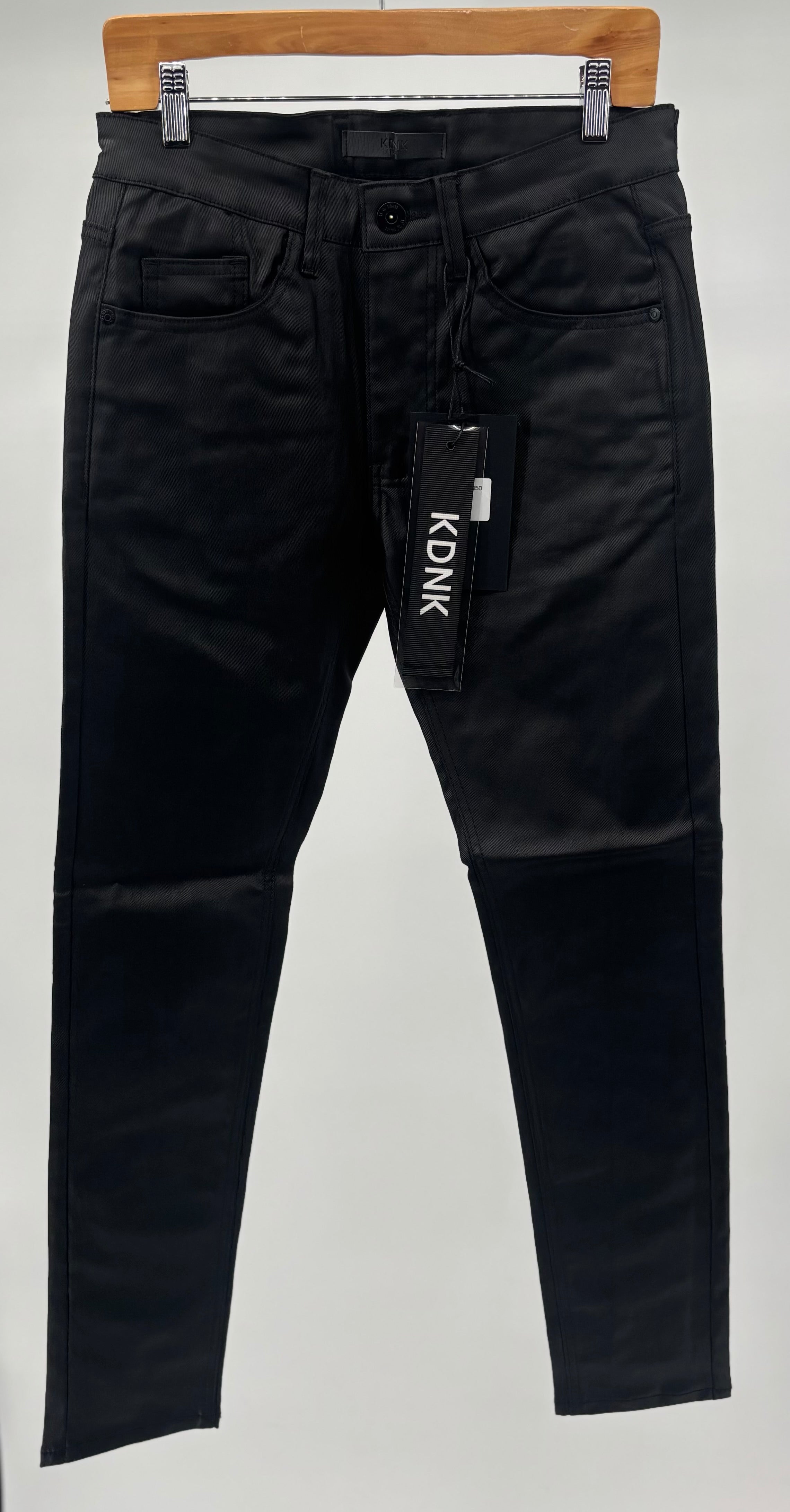 KDNK Basic Waxed Jeans Blk