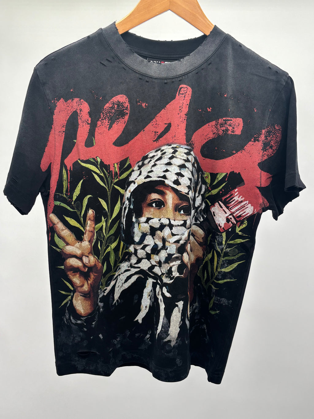 Concept LA Peace Tee Blk Wash