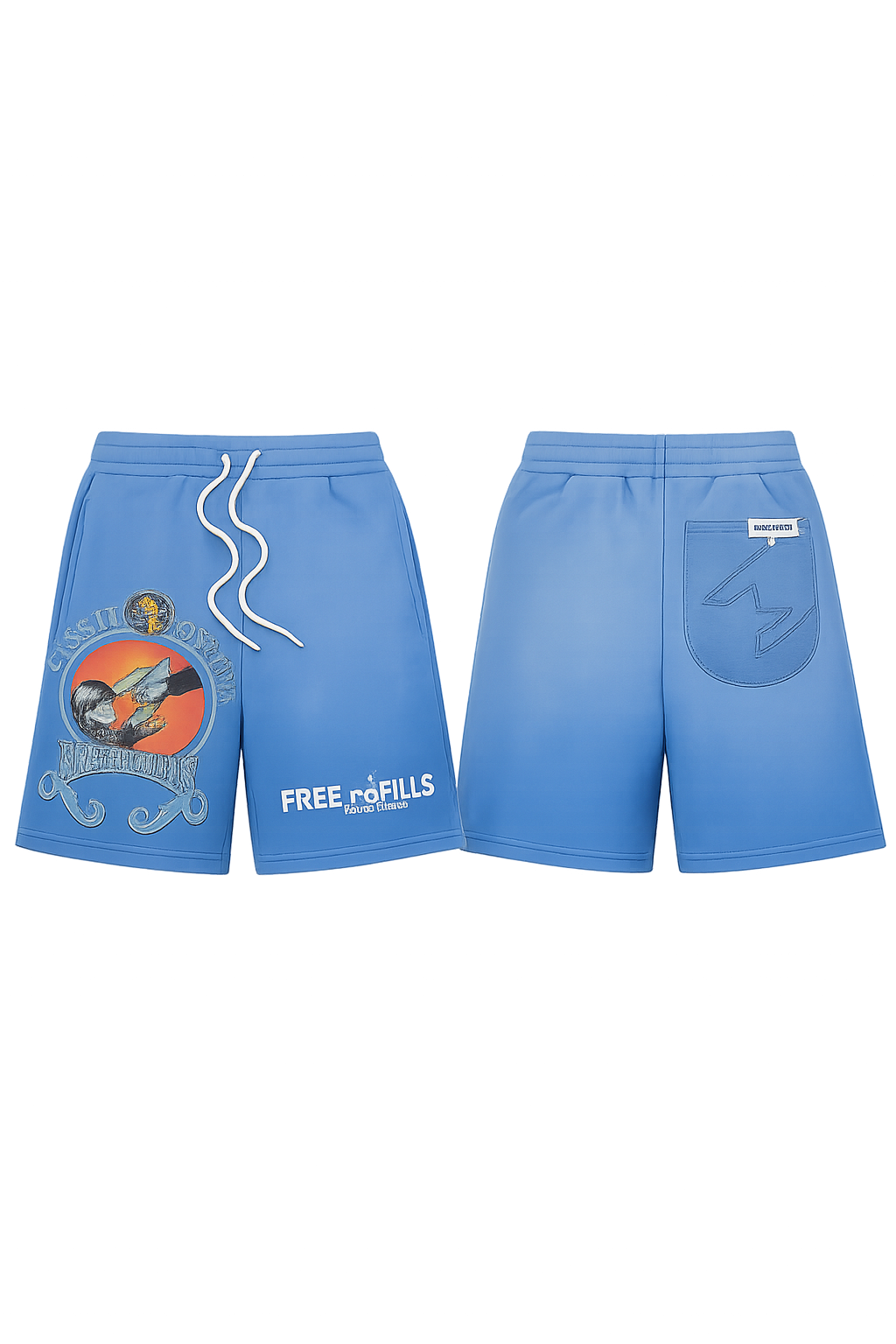 Free Refills Charity Shorts Blue
