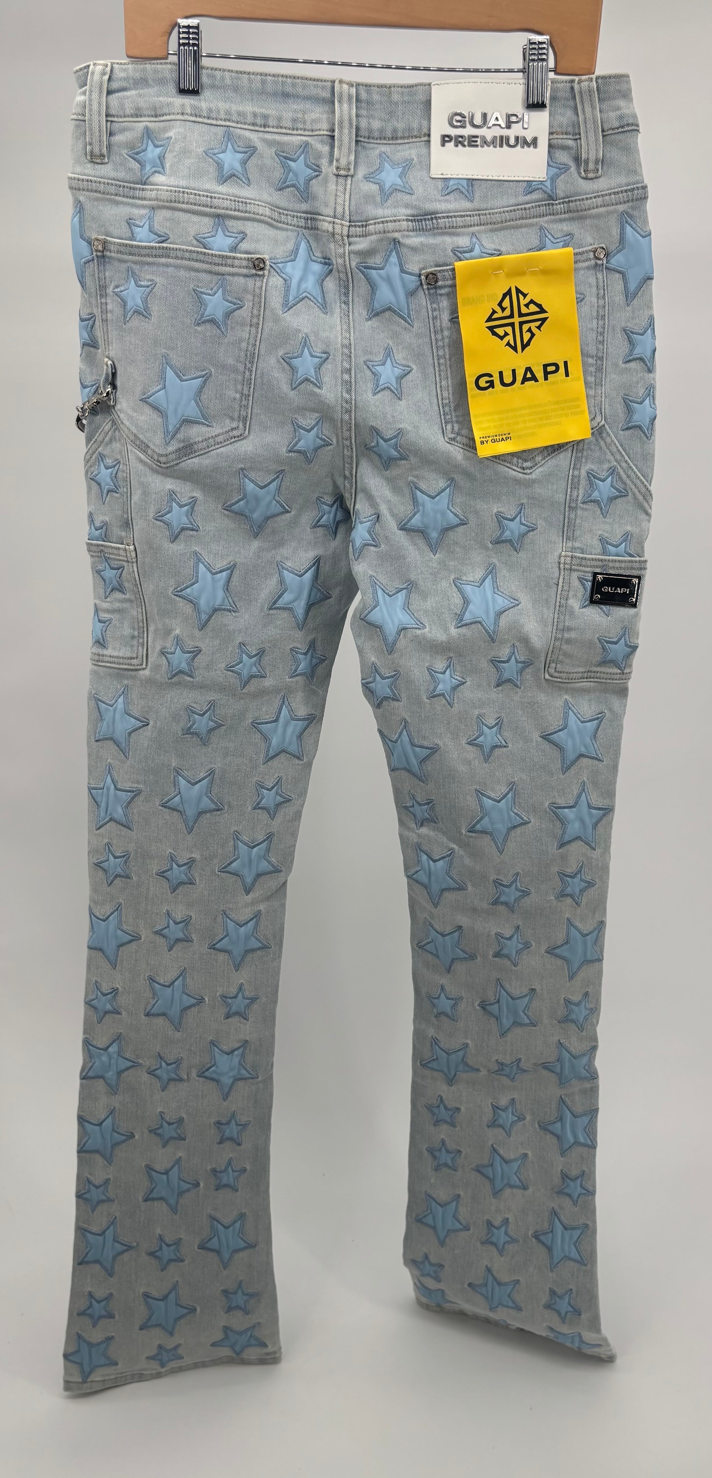 Guapi Aqua Blue Stars Denim