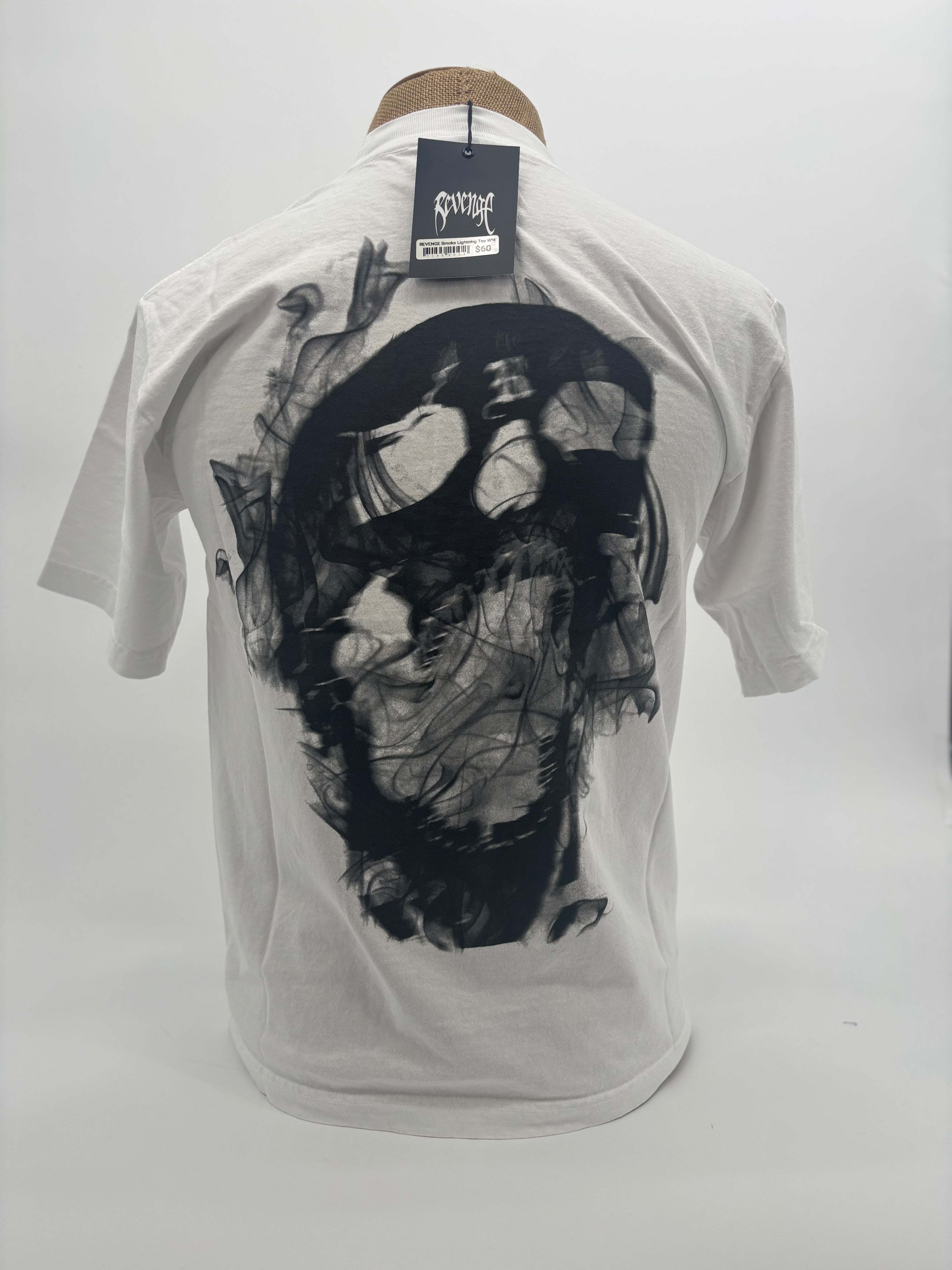 Revenge Smoke Lightning Tee Wht