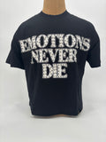 ME End Rhinestone Tee Blk