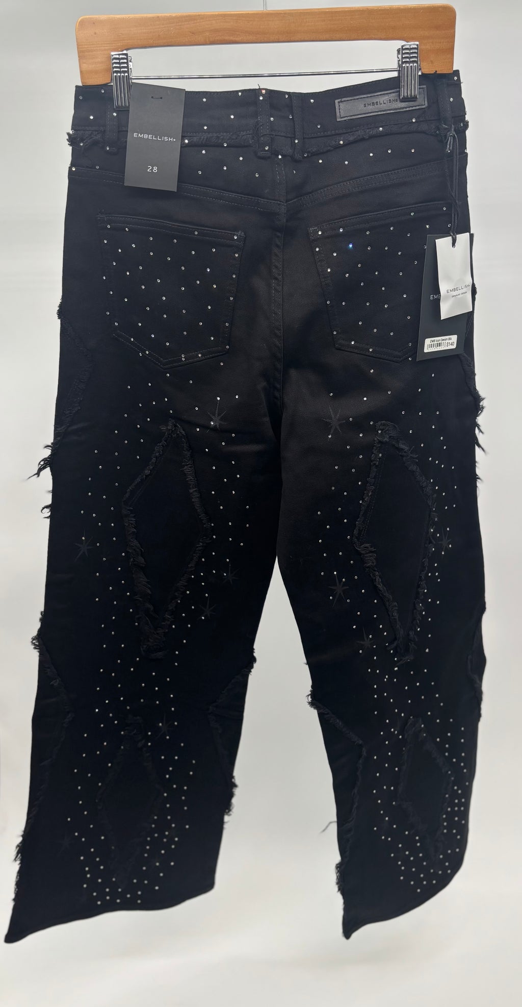 EMB Icon Baggy Denim Blk