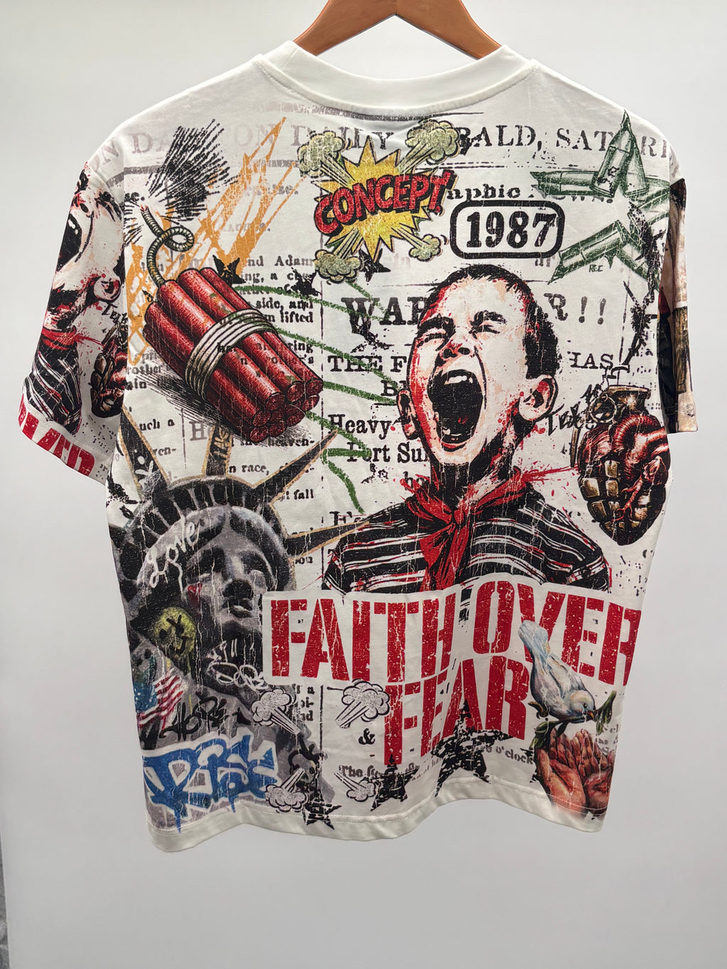 Concept LA Over Fear Tee White