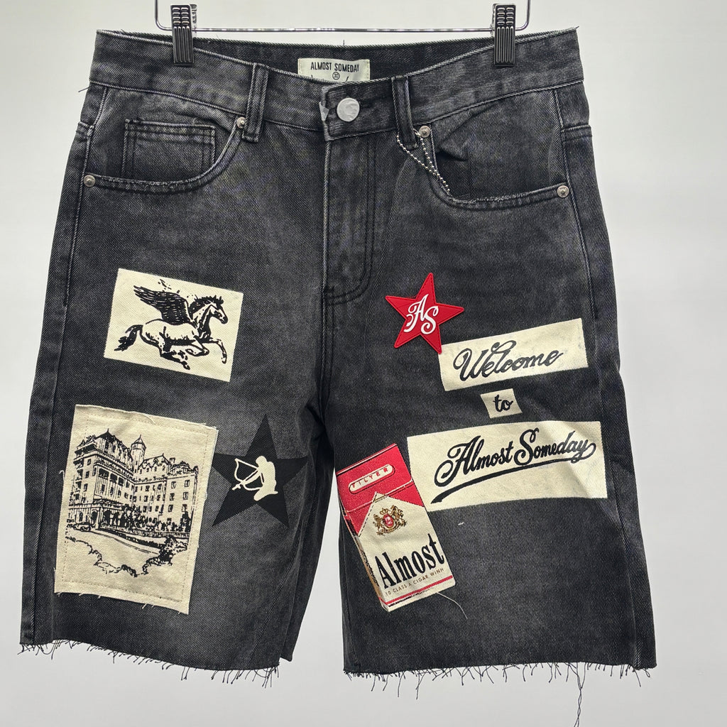 ALSO Welcome Denim Jorts Blk