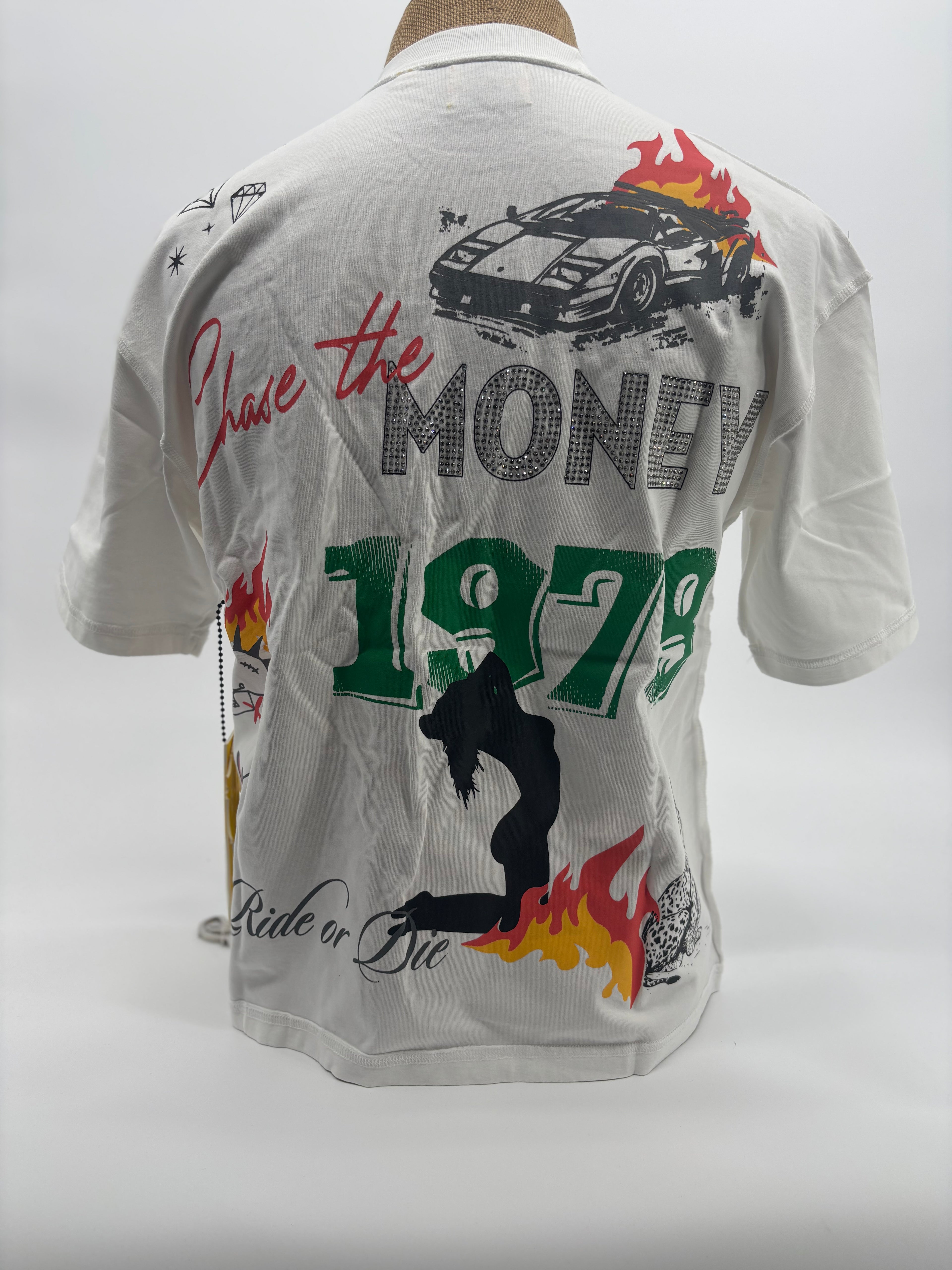 GFTD Chase Money Tee Wht