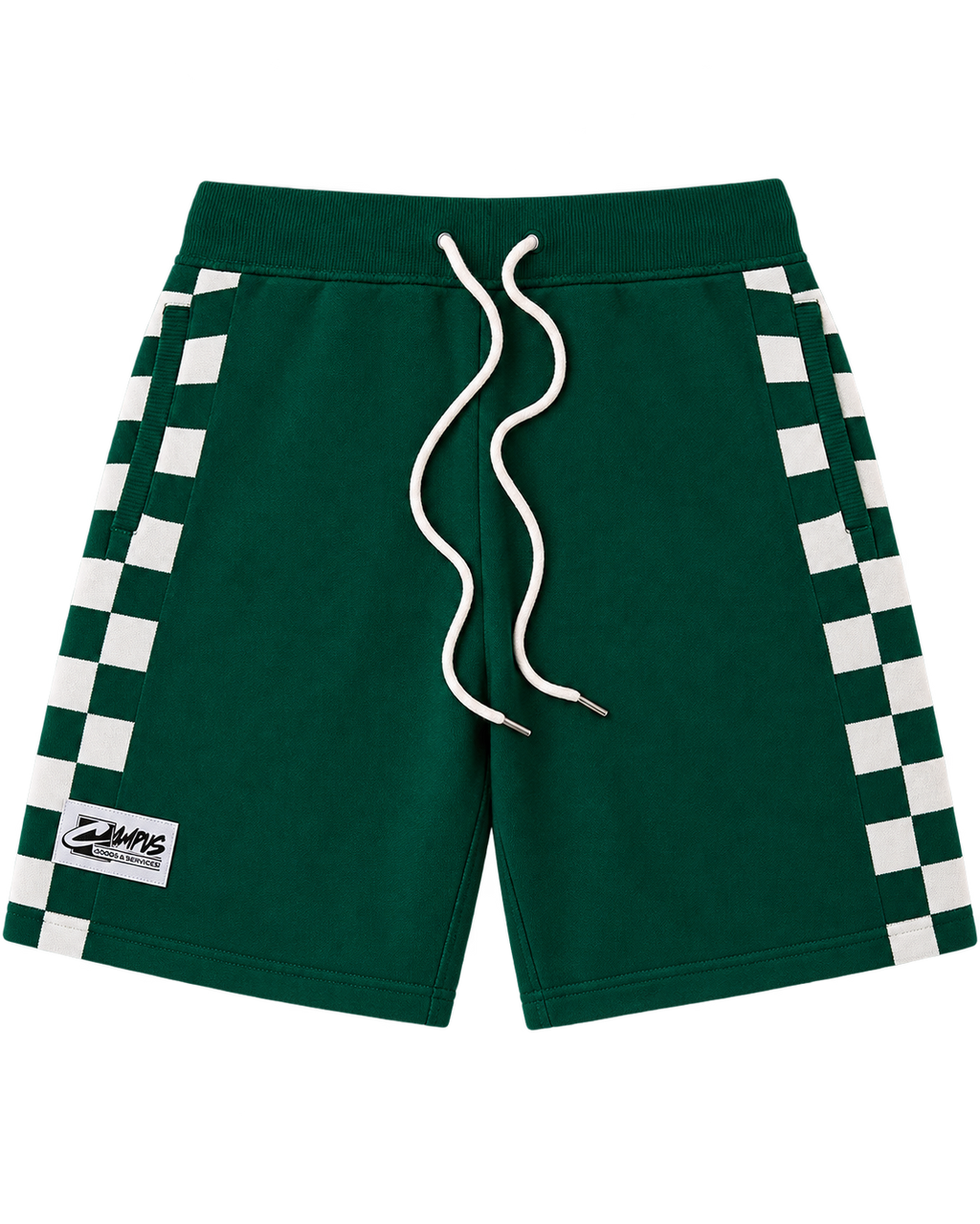 Campus Checkered Jacquard Shorts Green