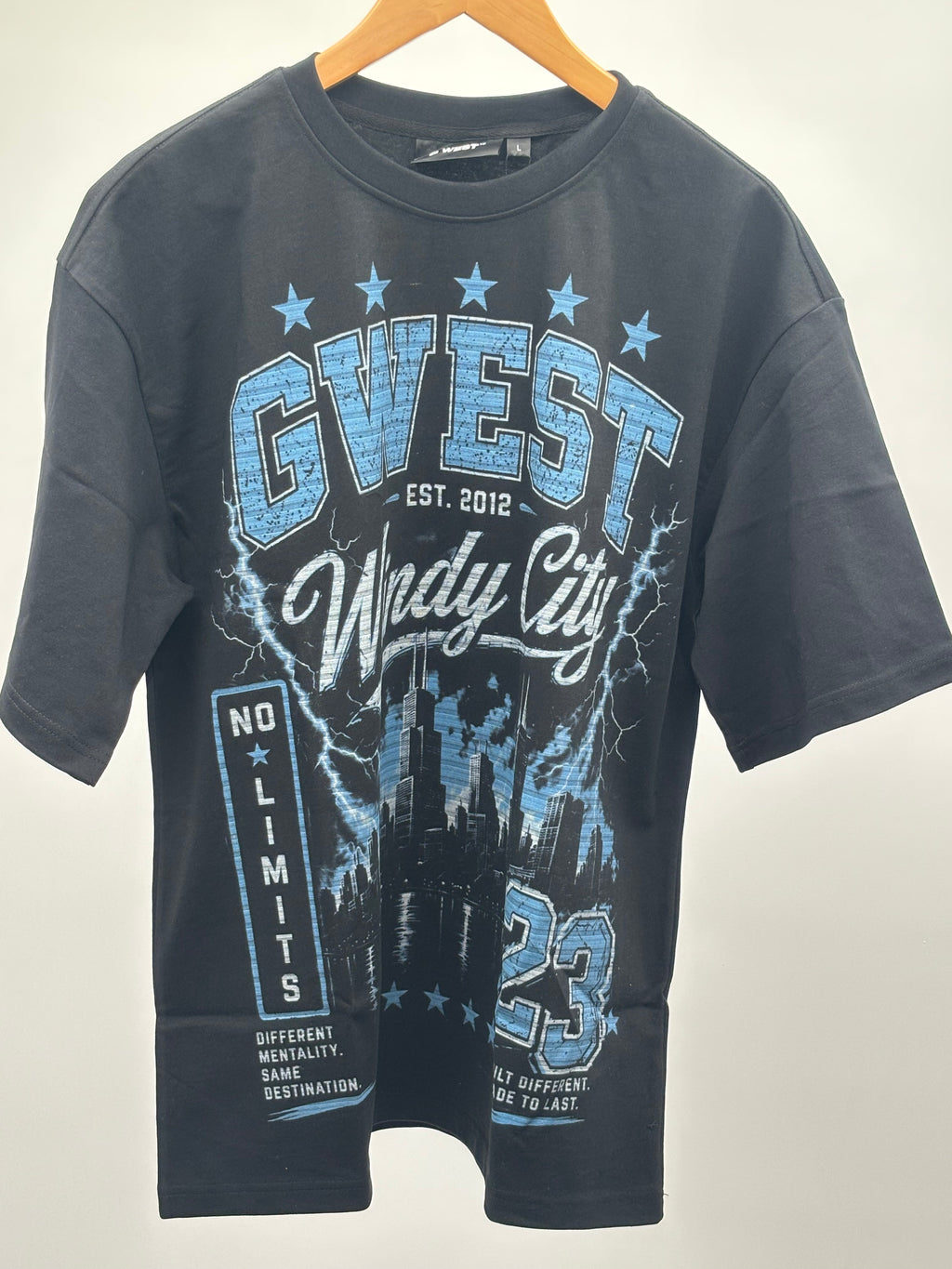 G West Windy City Tee Blk