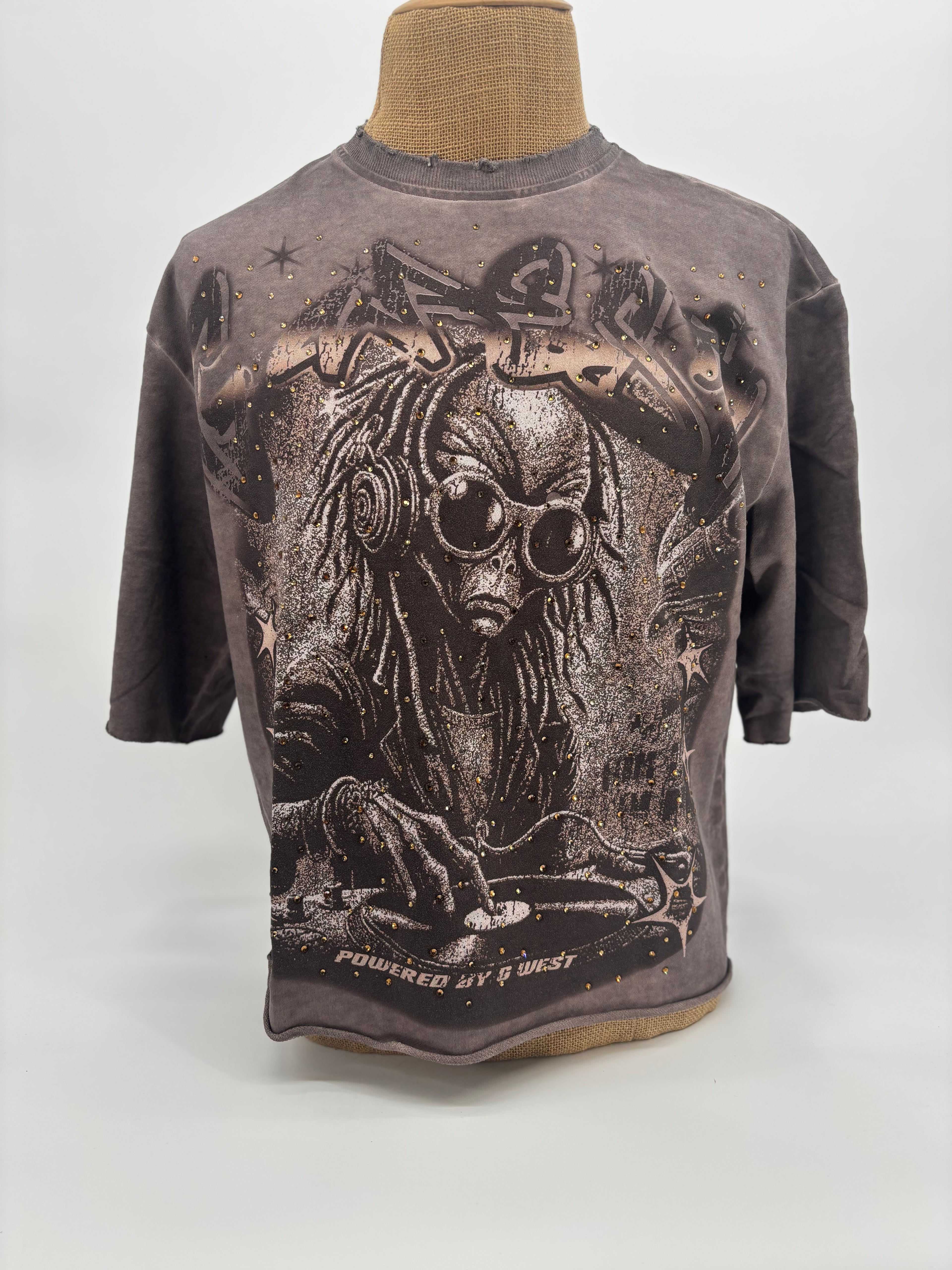 GWest No Pulse Crop Tee Brwn