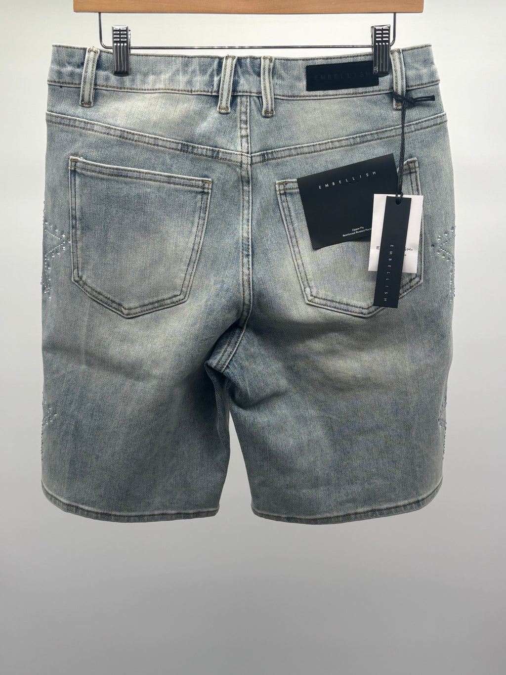 Embellish Star Shorts Blue