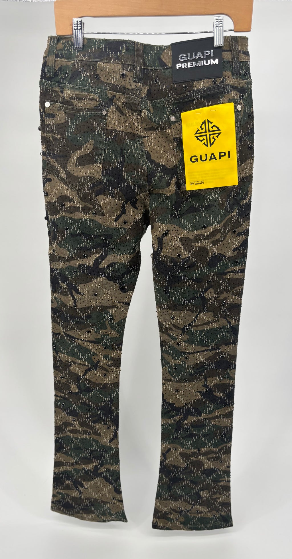 Guapi Camo Embellished Denim