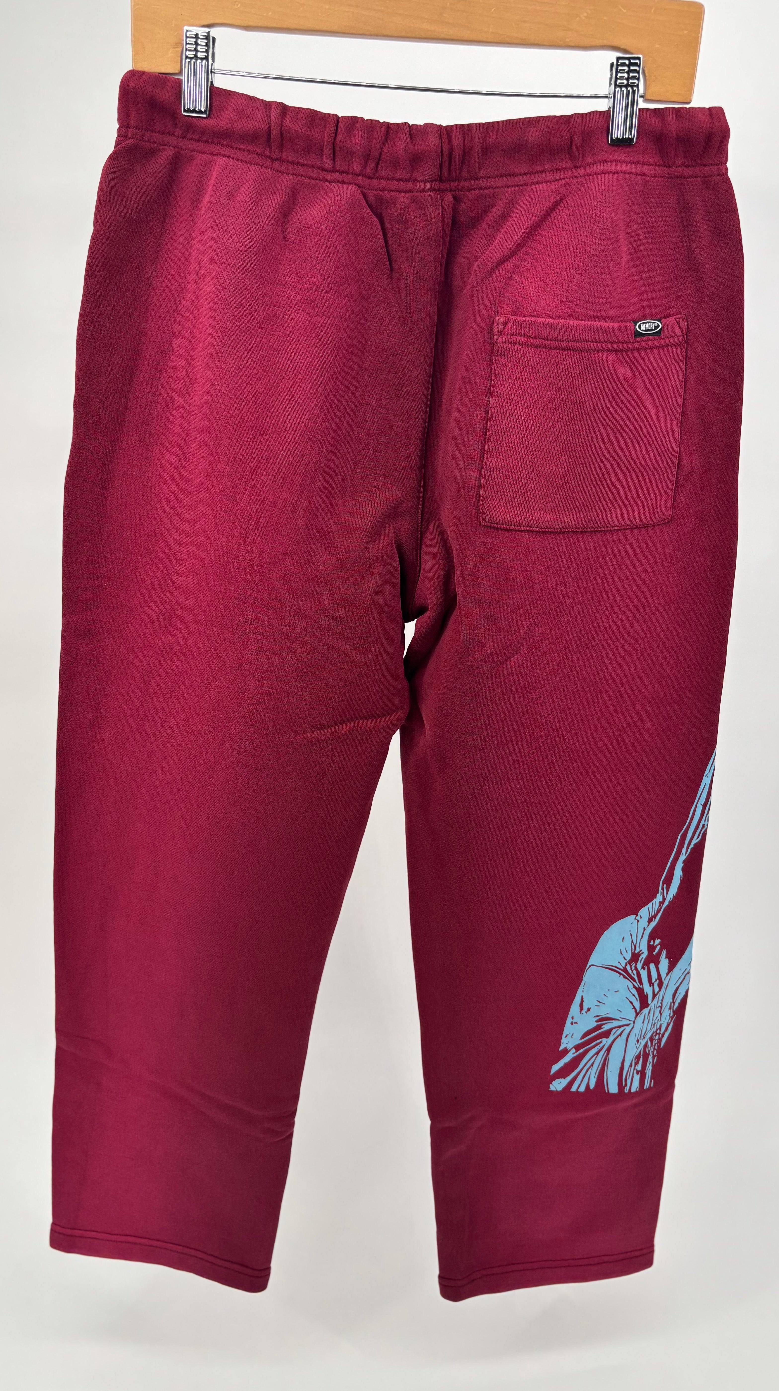 ML Stencil Logo Sweatpants Brgndy