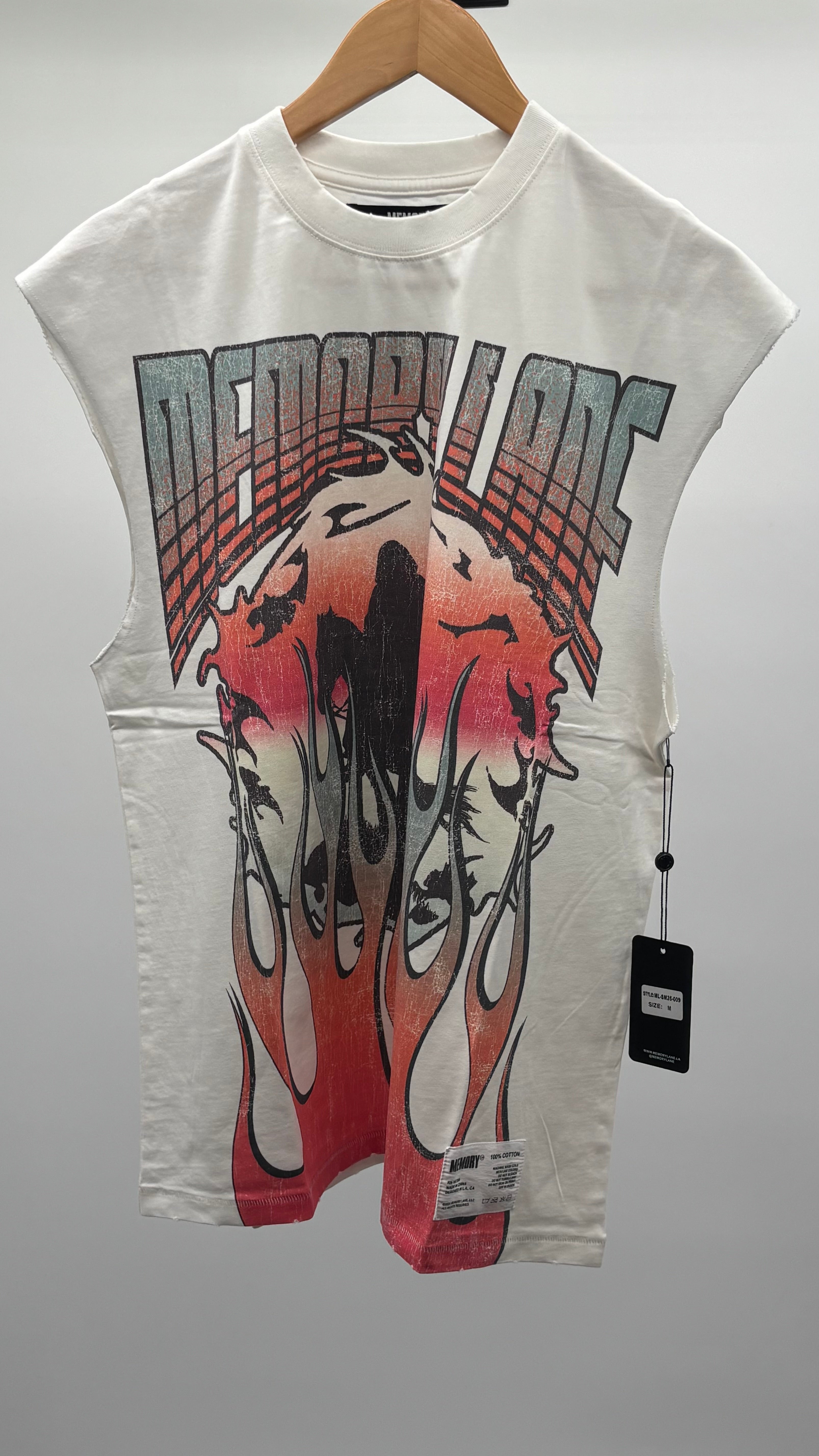 Memory Lane Global Fire S/L Tee Antq Wht