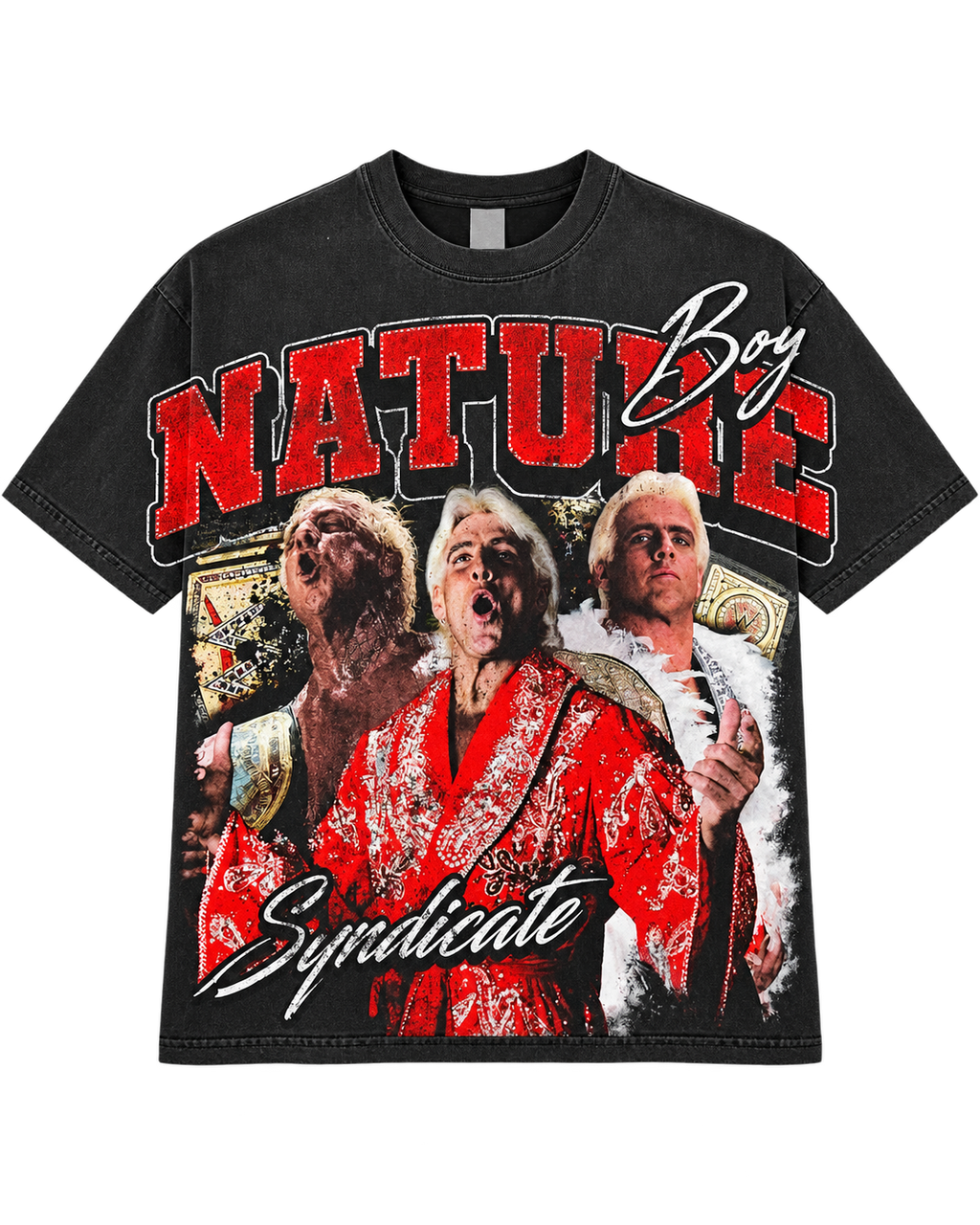 Syndicate Nature Boy Tee Blk Wash