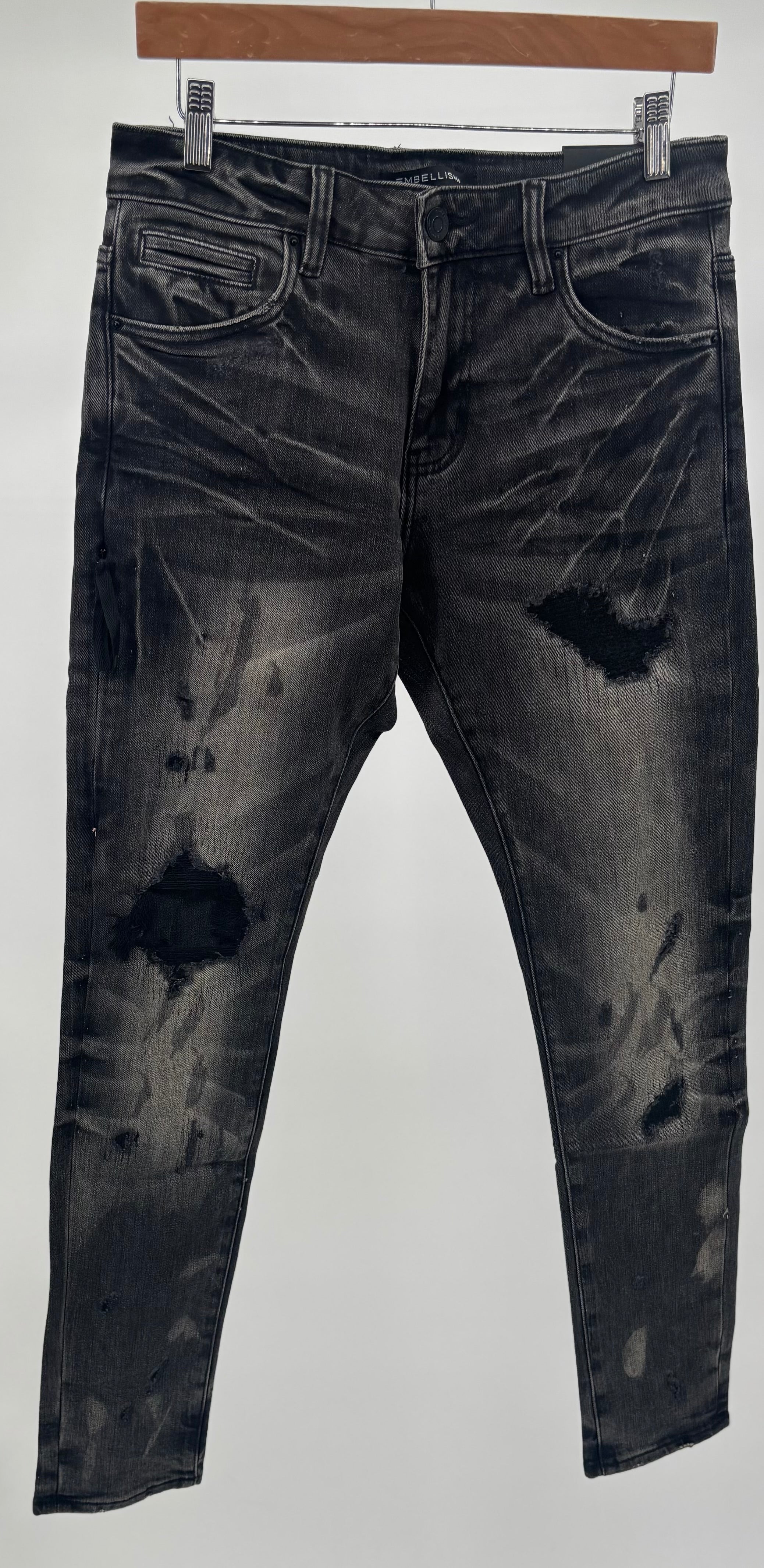 EMB David Skinny Grey Wash