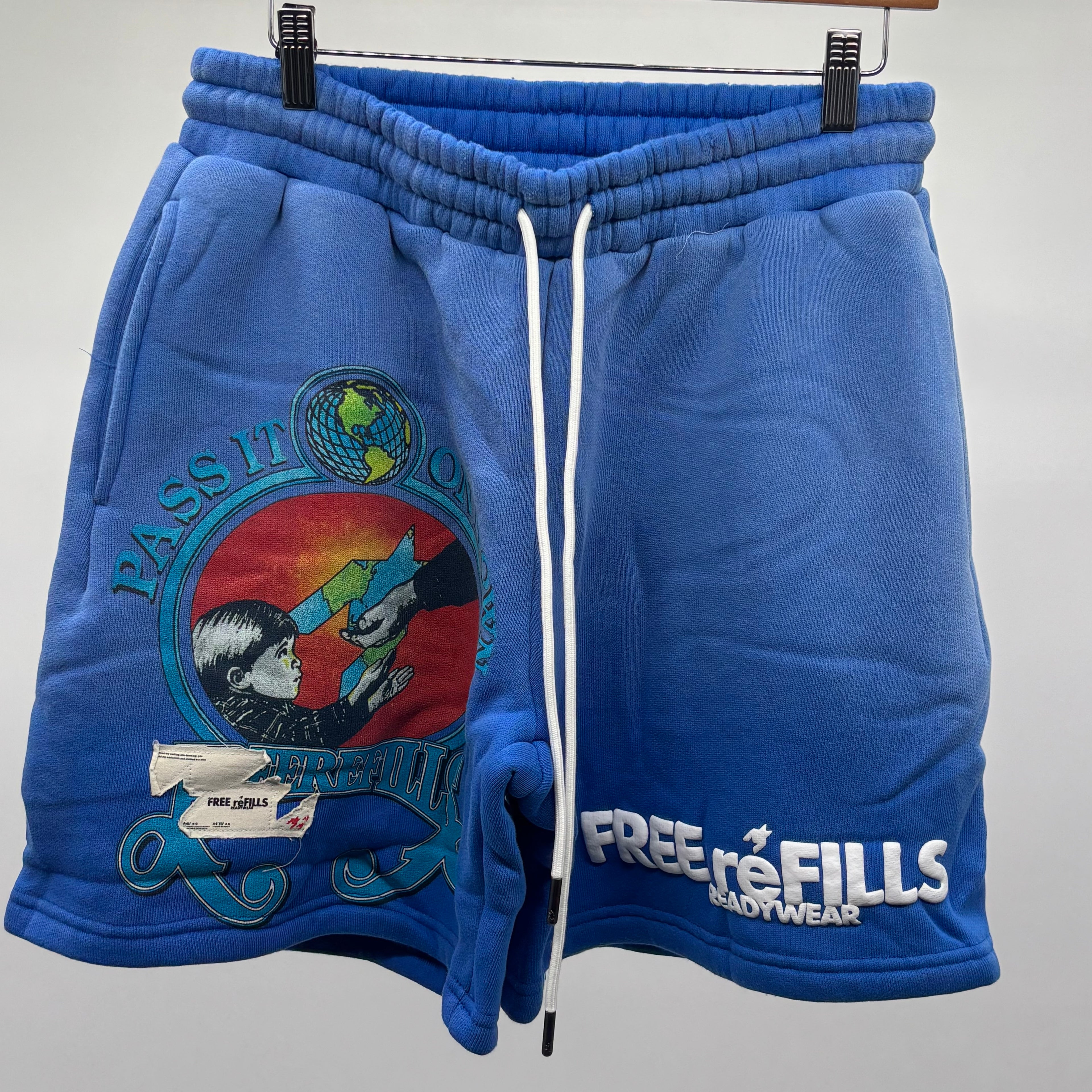 Free Refills Charity Shorts Blue