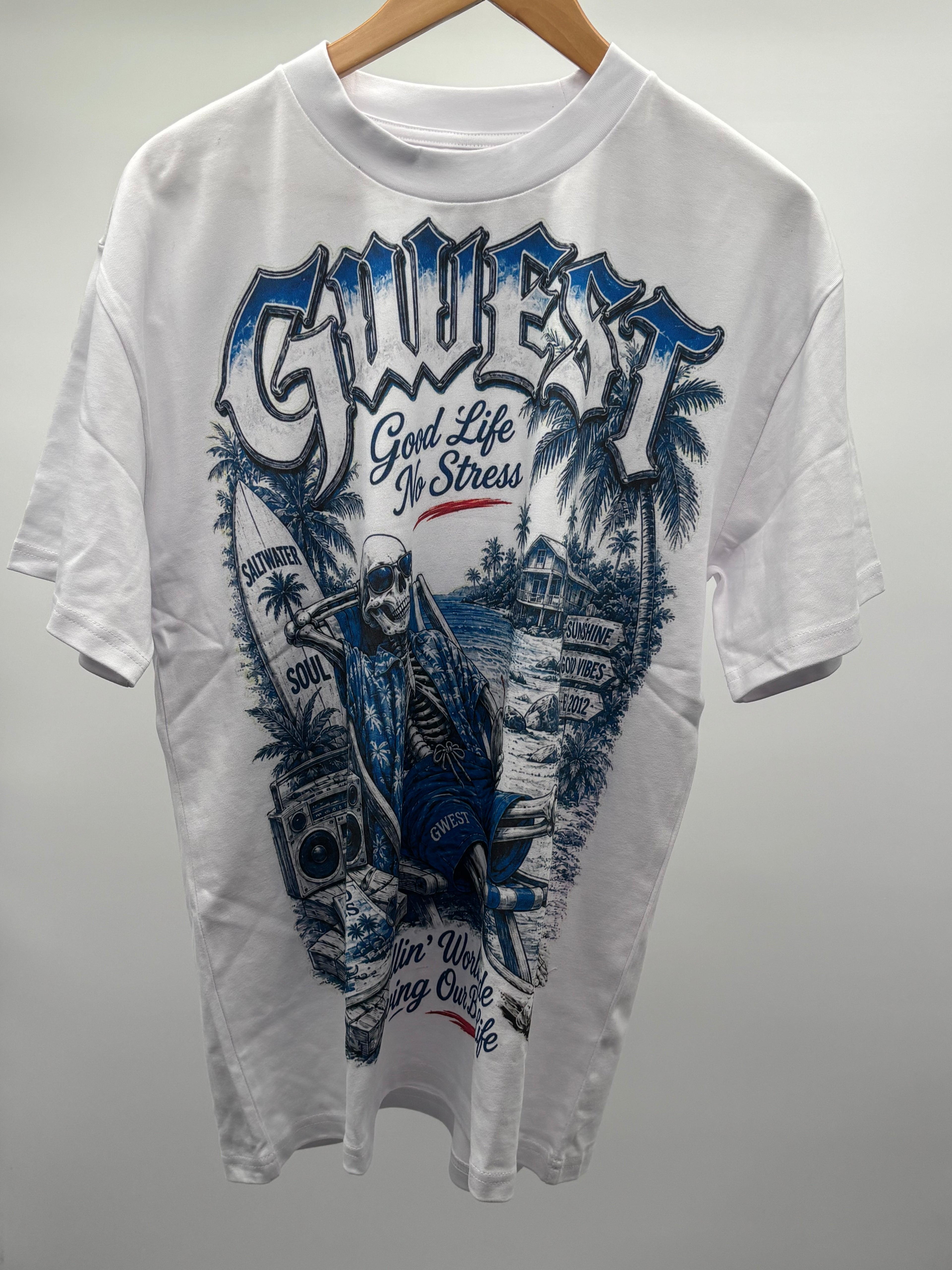 G West Good Life Tee White