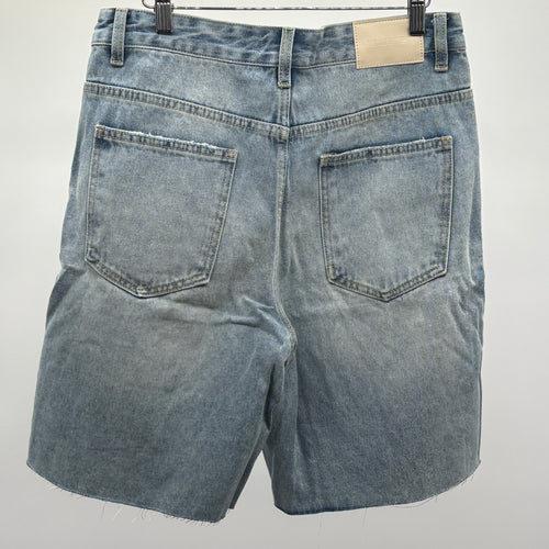 ALSO Letterman Denim Jort Blue