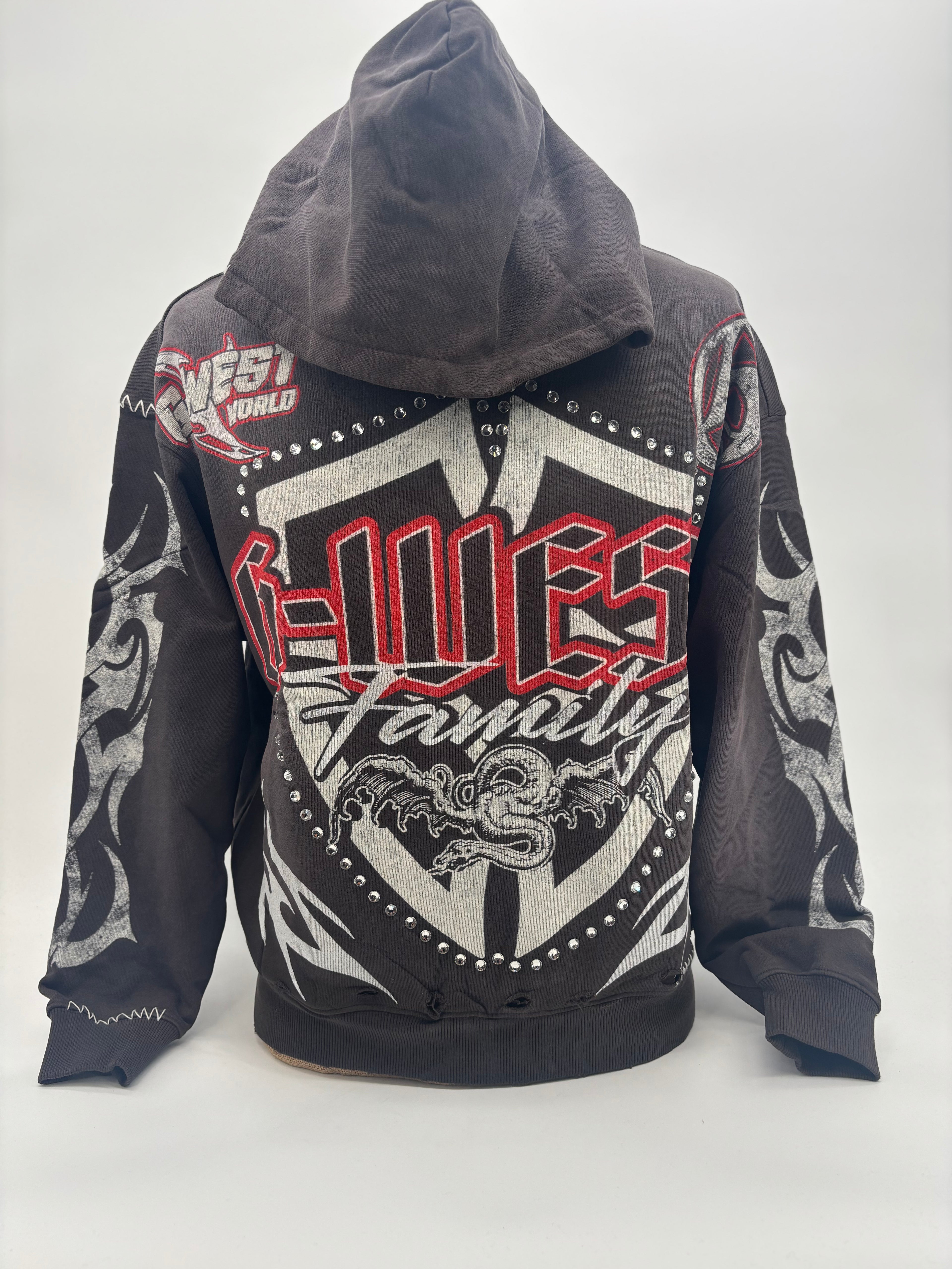 G West French Terry Hoodie Brwn