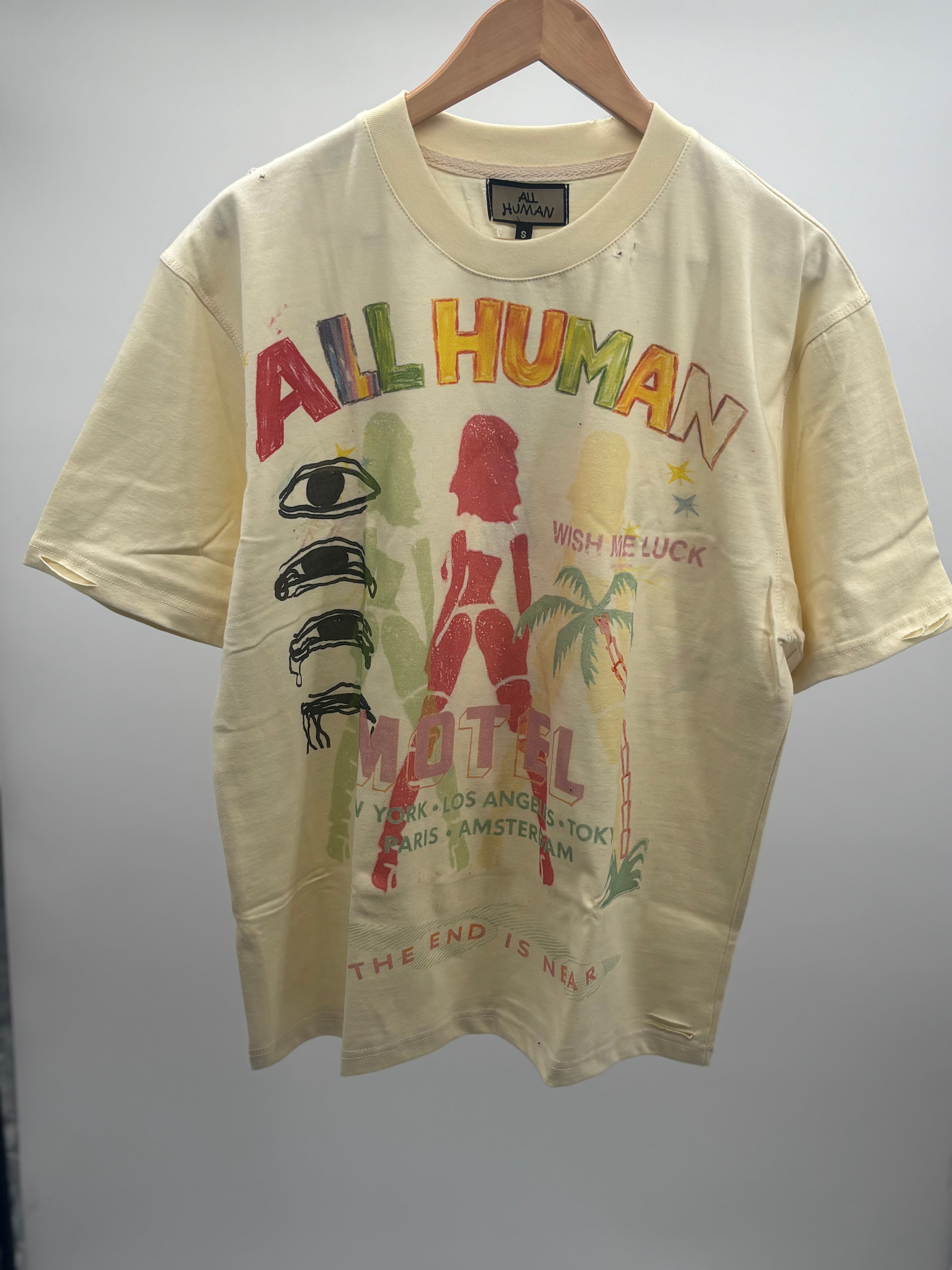 All Human Game Over Tee Cream