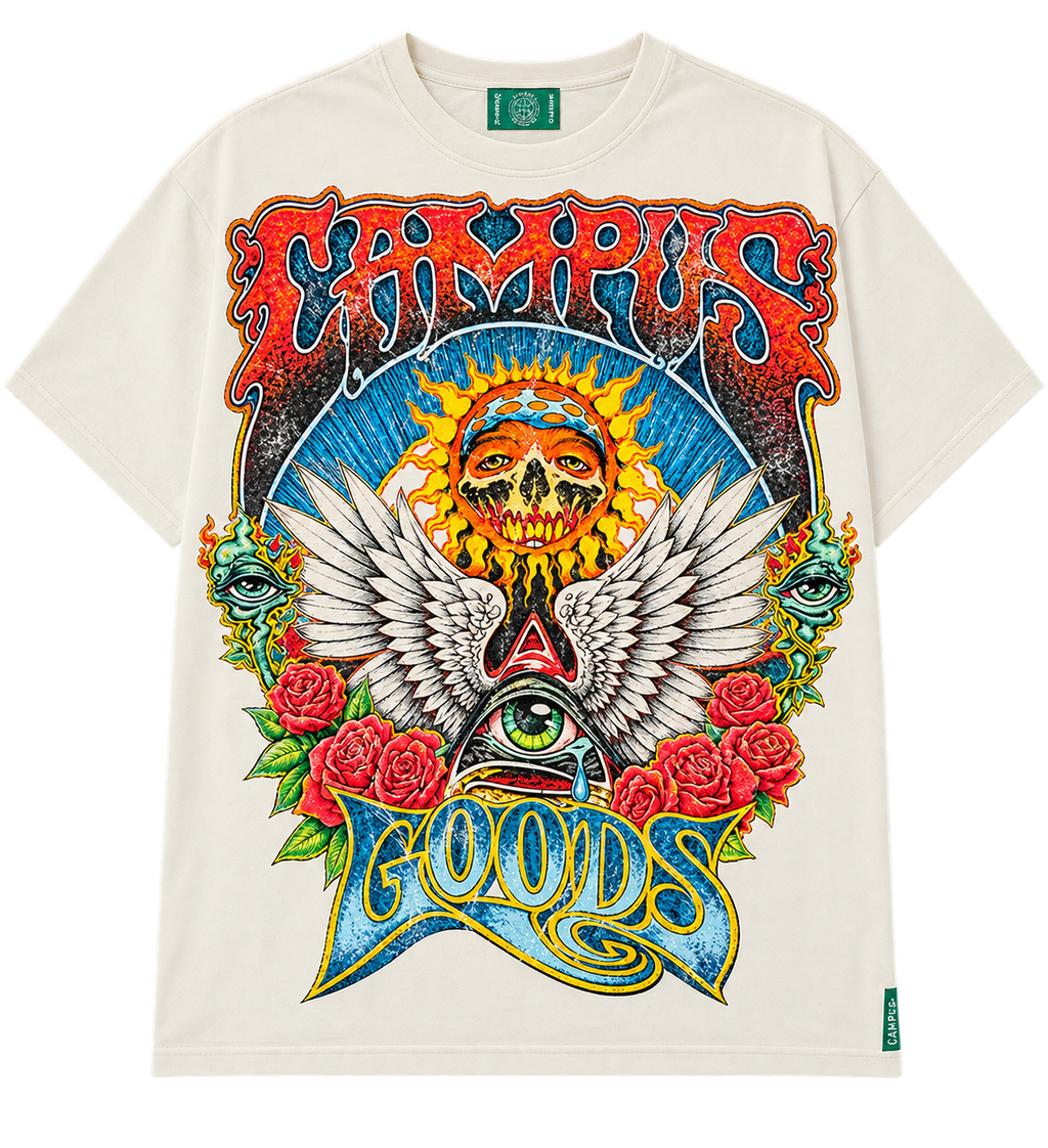 Campus Psychedelic Tee Cream