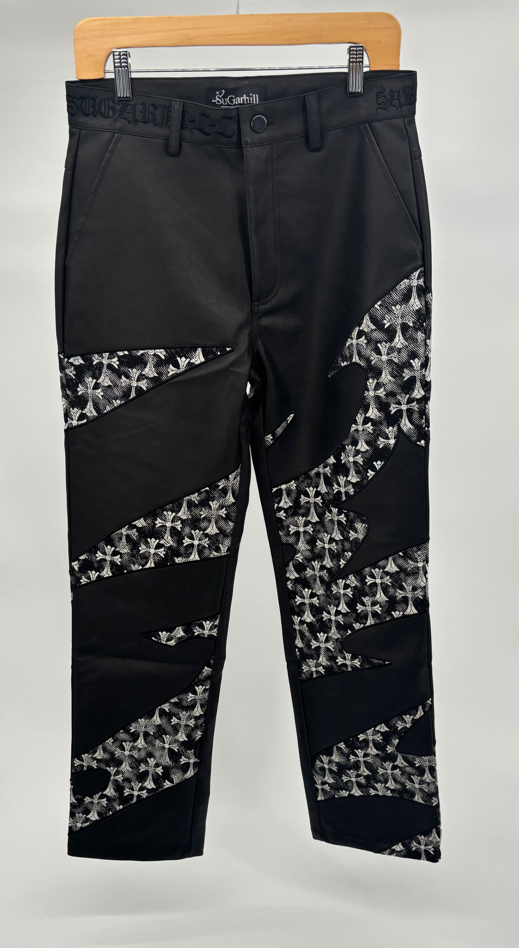 S.H. Sabotage Leather Pants Blk