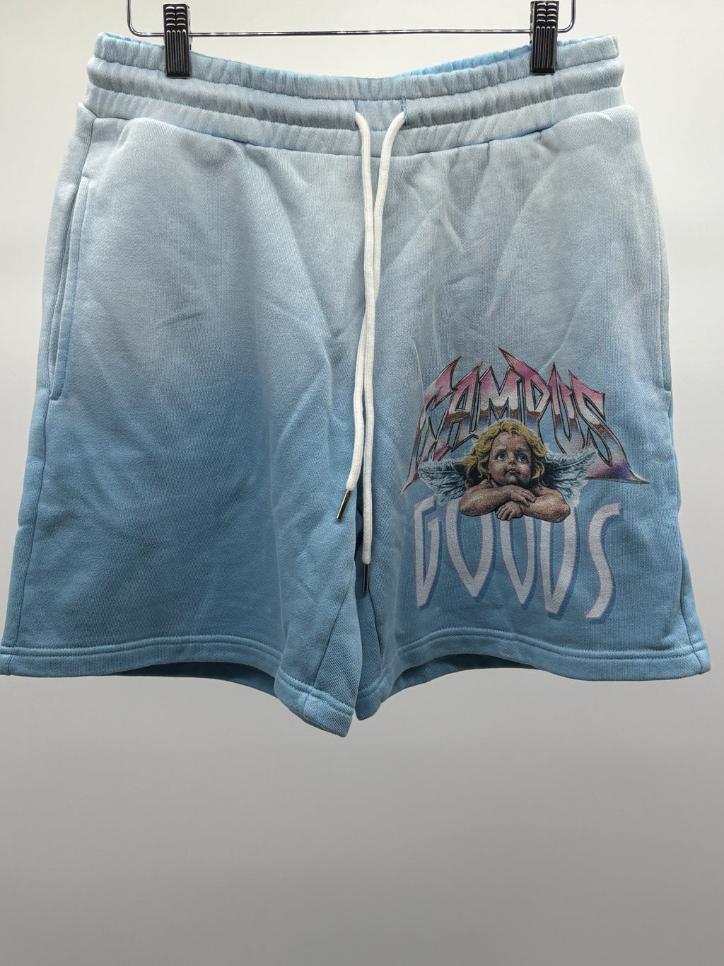 Campus Metallic Terry Shorts Lt Blue