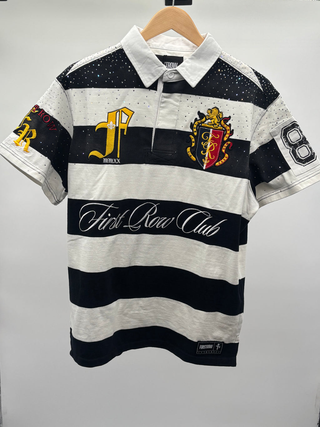 First Row Rugby Polo Black