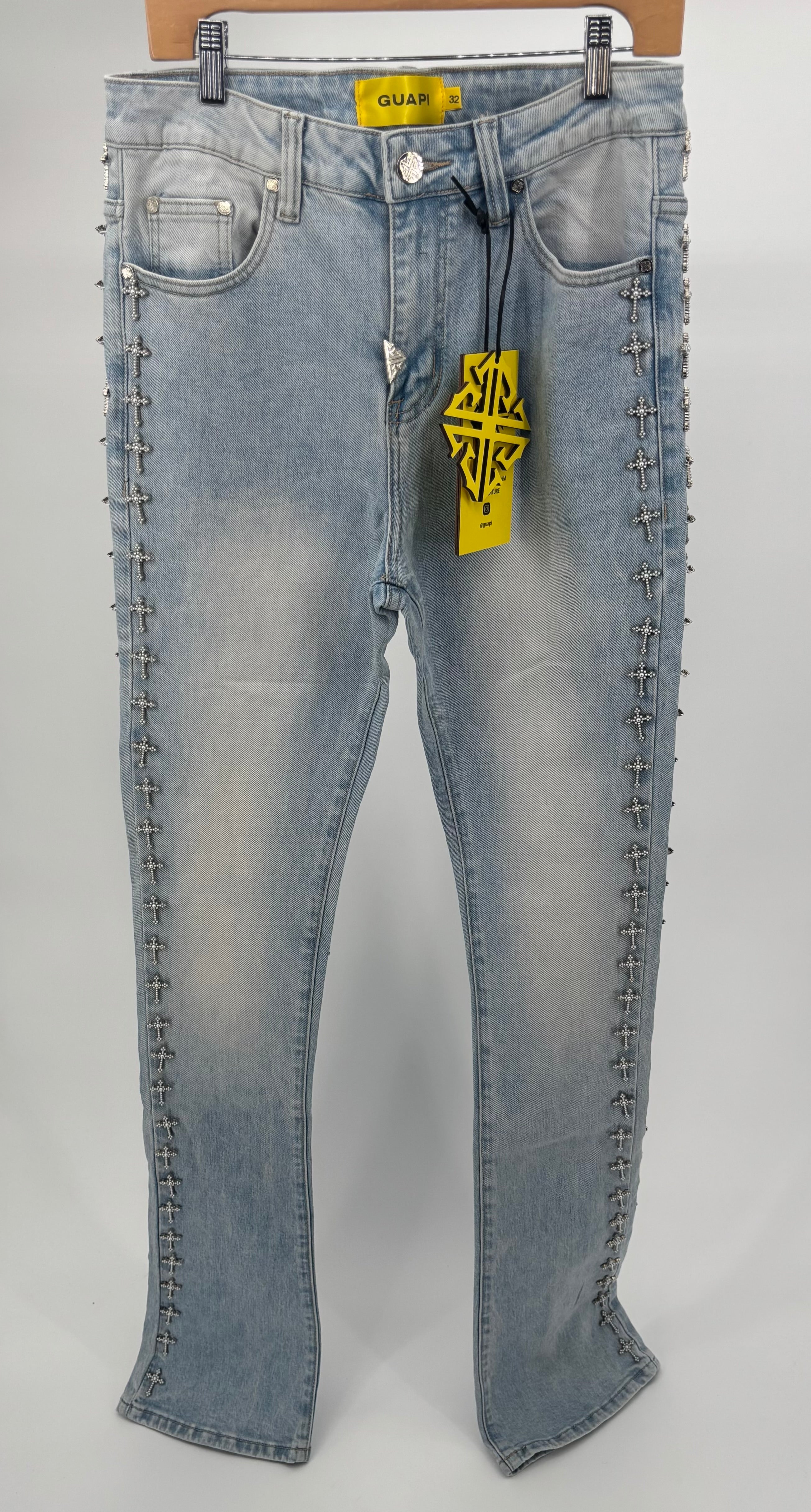 Guapi Vintage Blue Crosses Denim