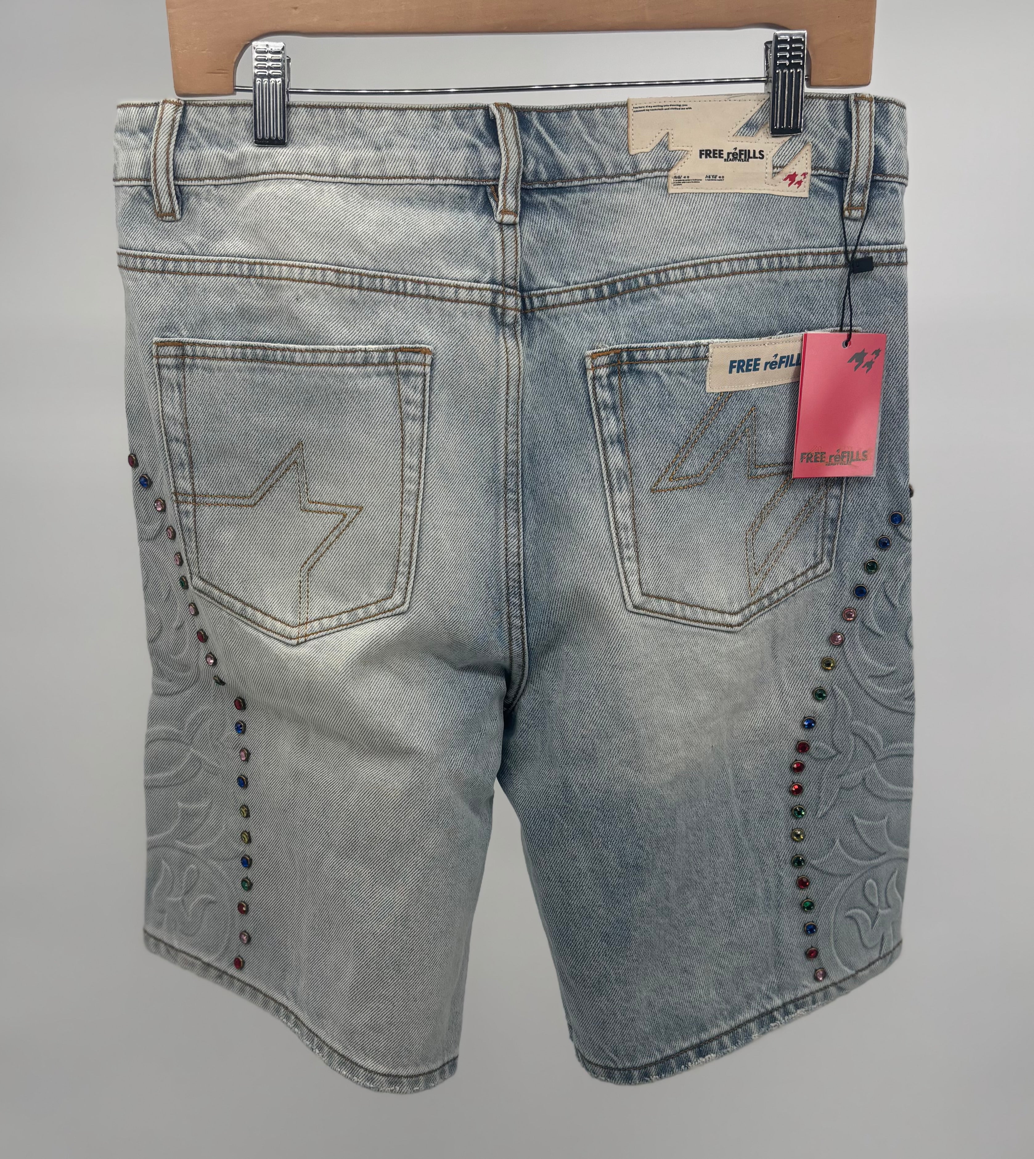 FR Cathedral Denim Shorts Blue
