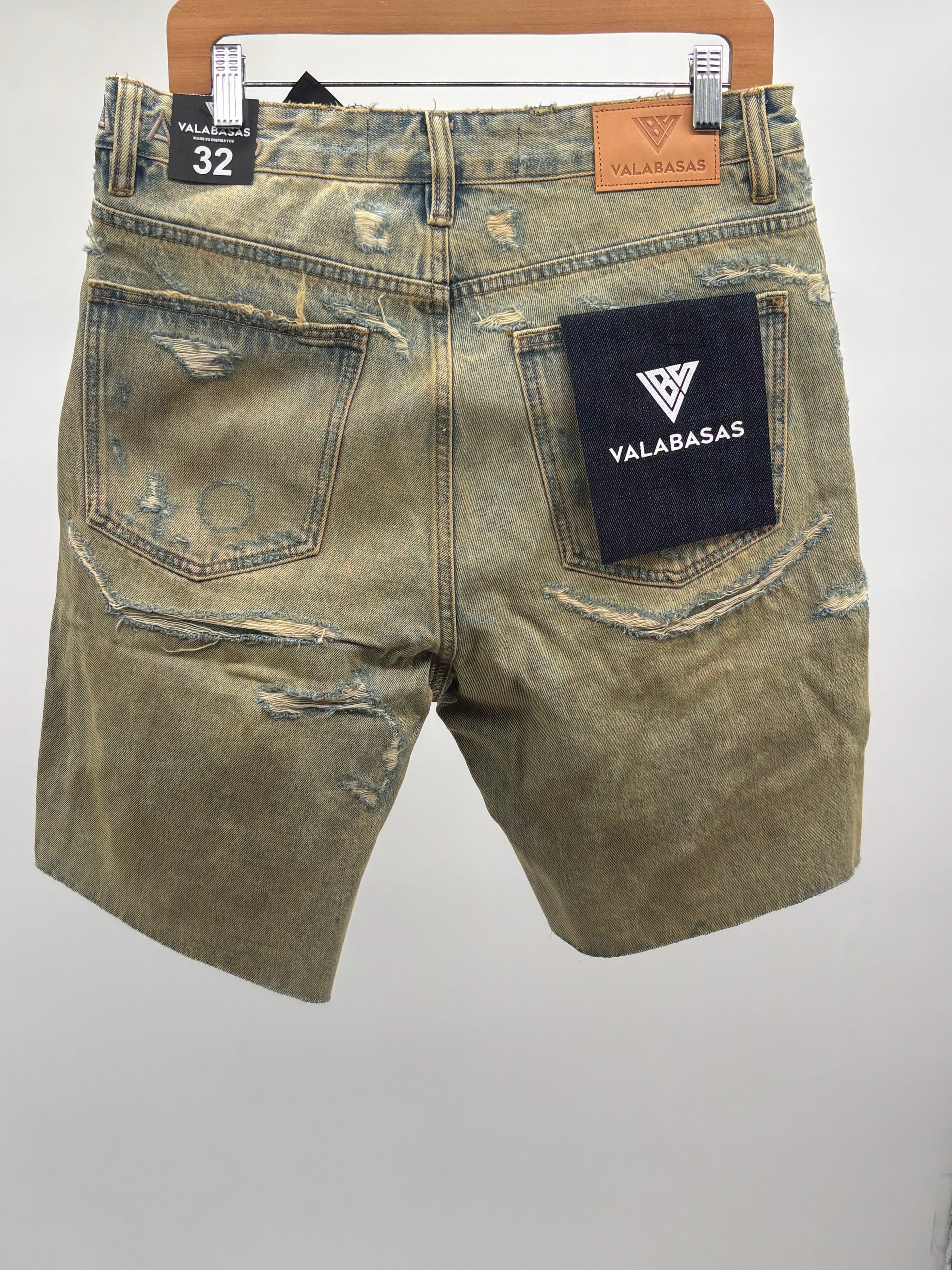 Valabasas Compass Jorts Vntg Wash