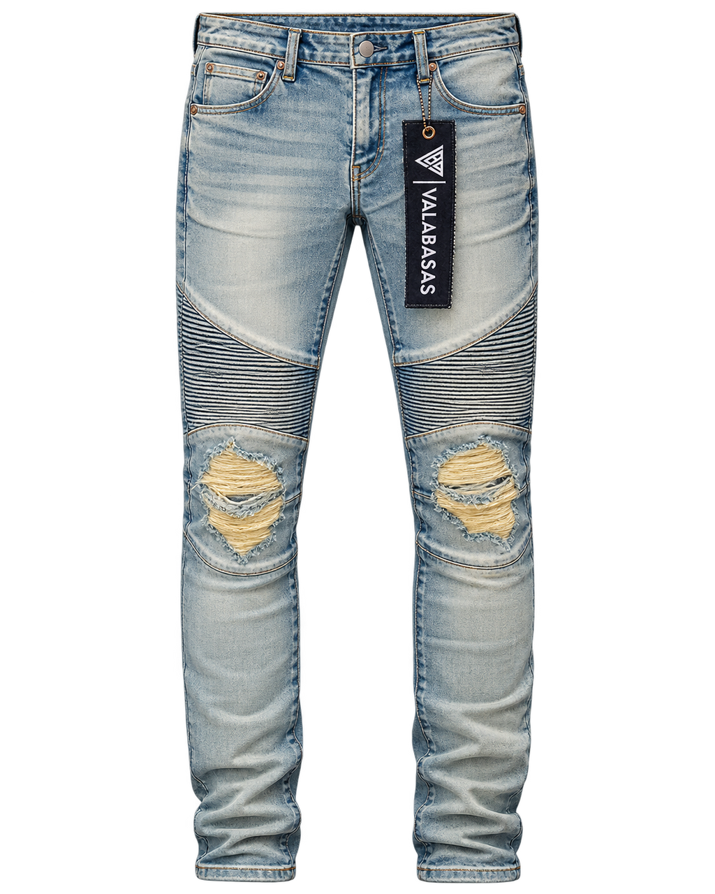 Valabasas Mr Biker Skinny Jeans Lt Wash