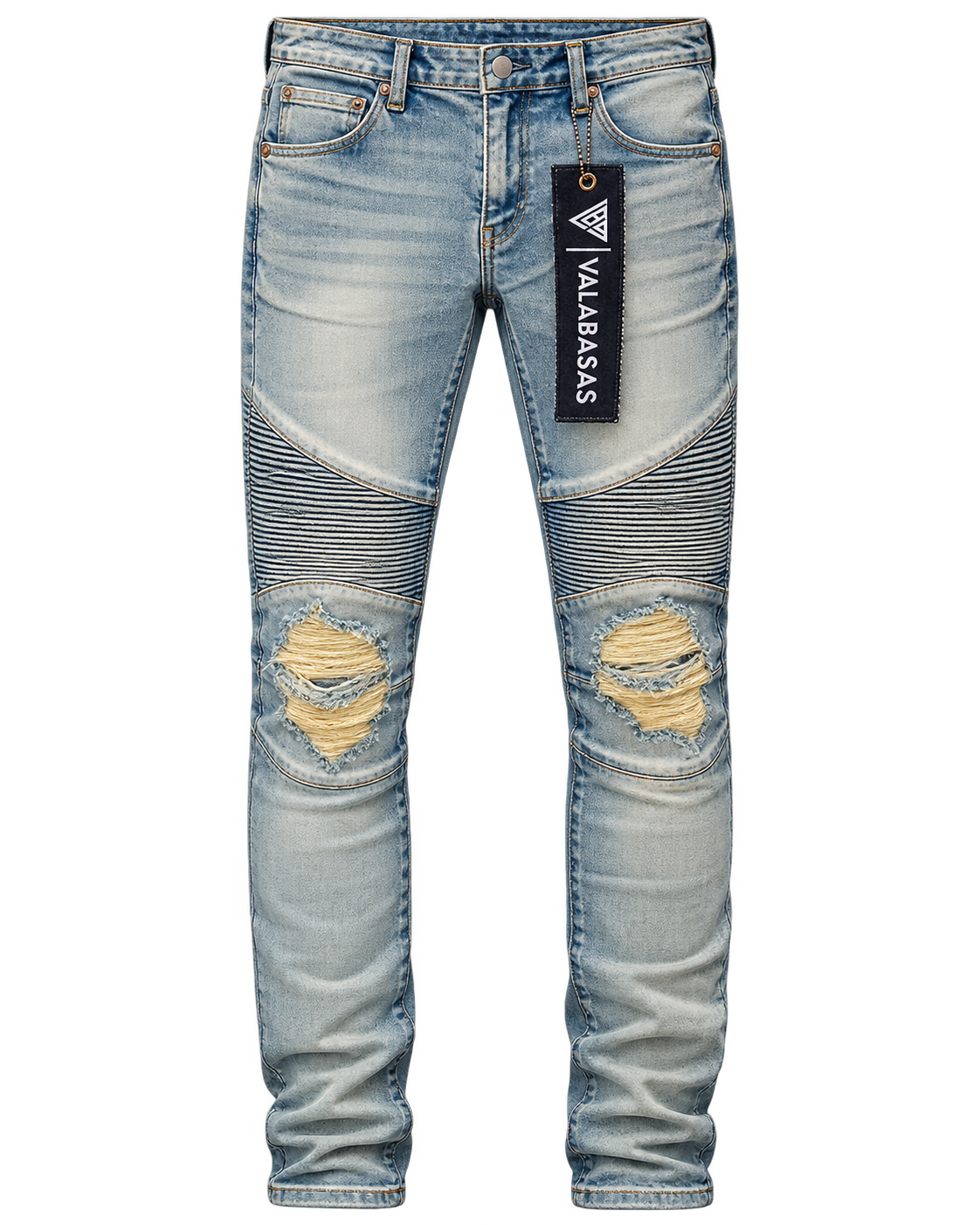 Valabasas Mr Biker Skinny Jeans Lt Wash