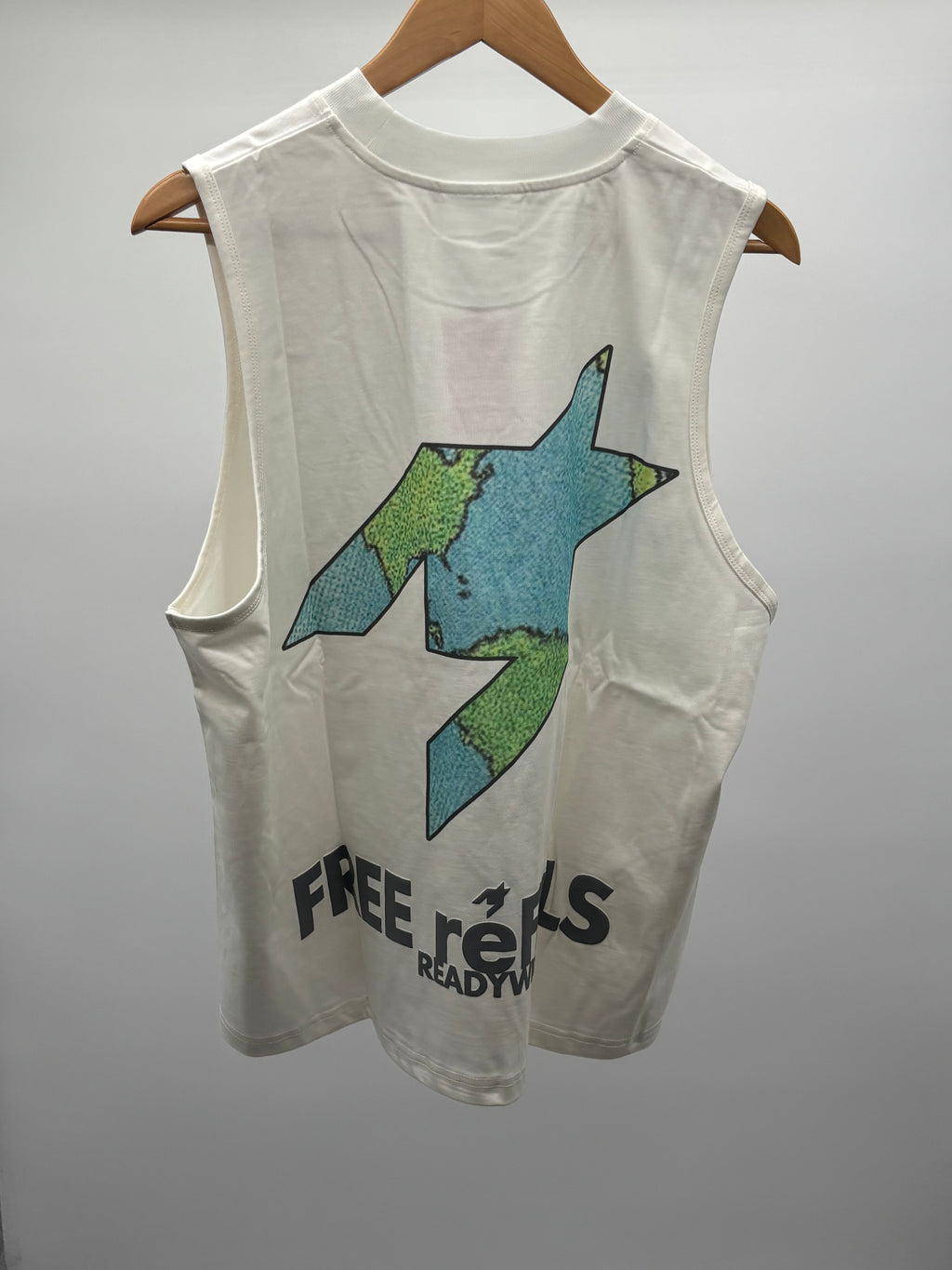 Free Refills Charity Cut Off Tee Off Wht