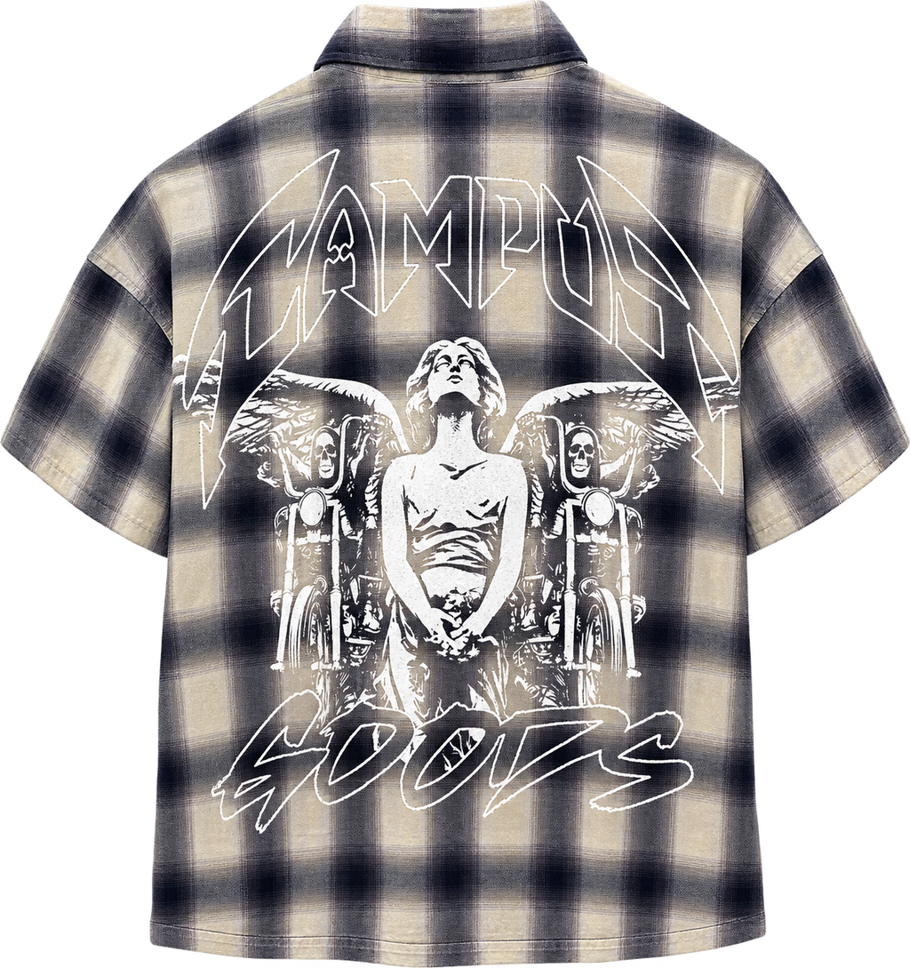 Campus Sun Fade Flannel Blk