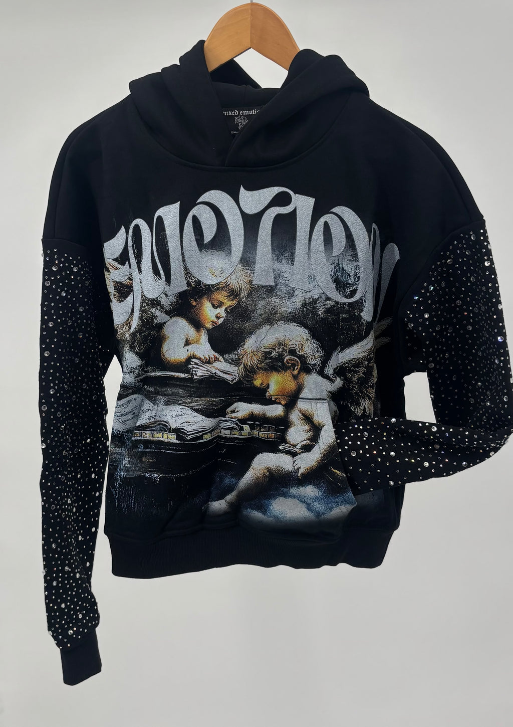 ME Fallen Angels Rhinestone Hoodie