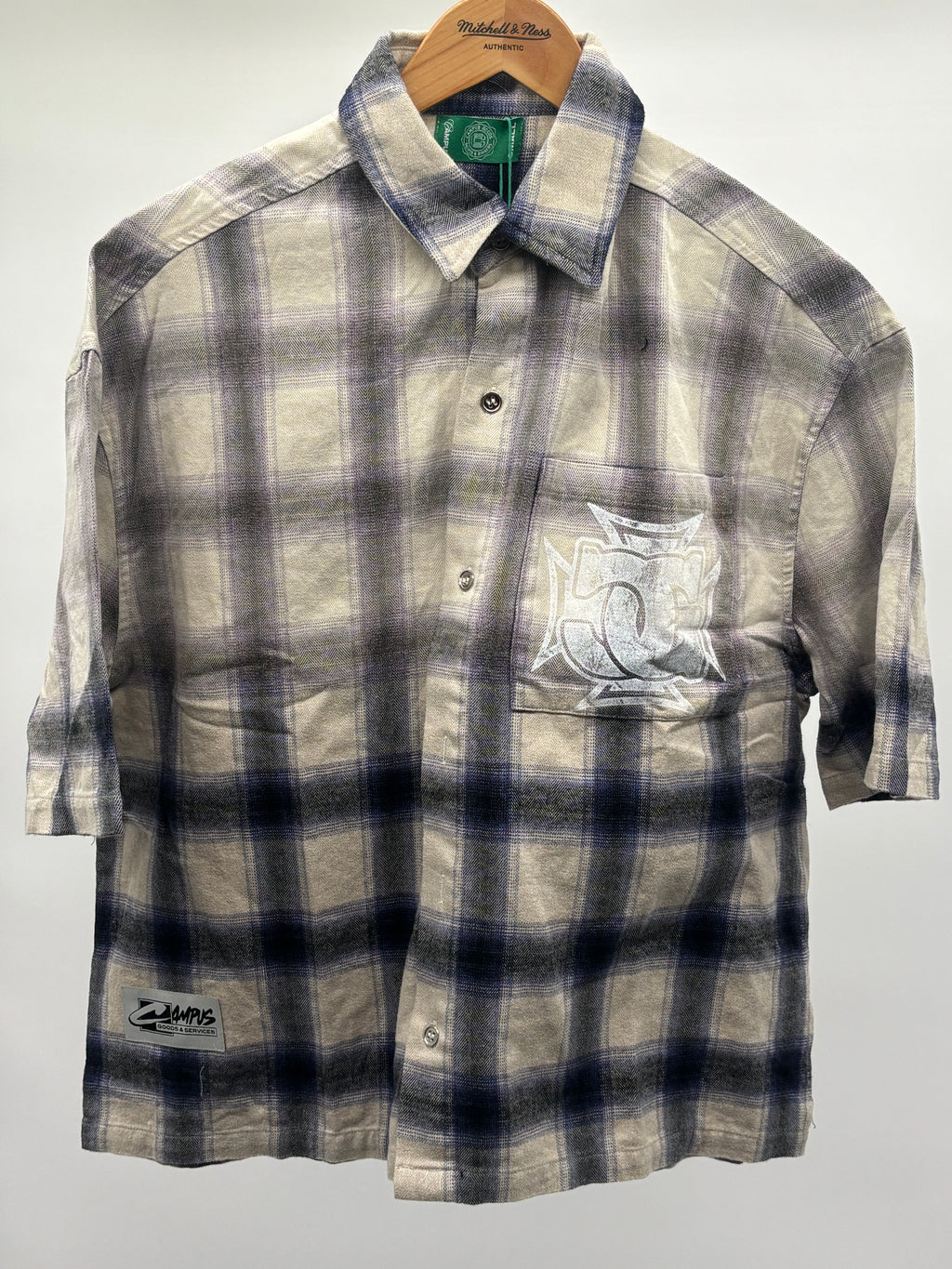 Campus Sun Fade Flannel Blk