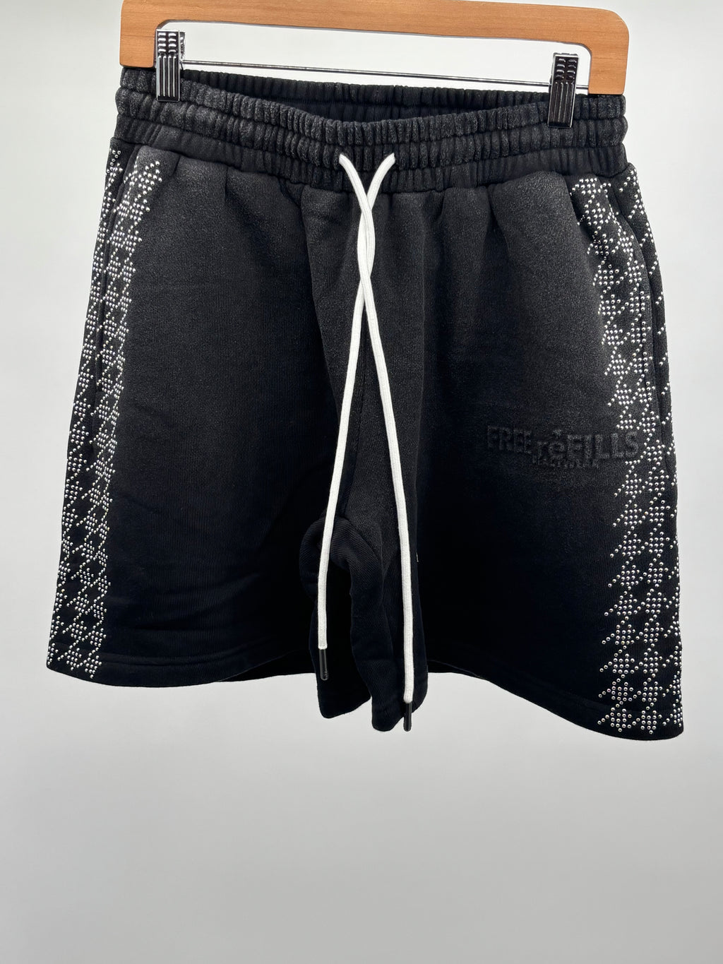 FR Star Stud Fleece Shorts Blk