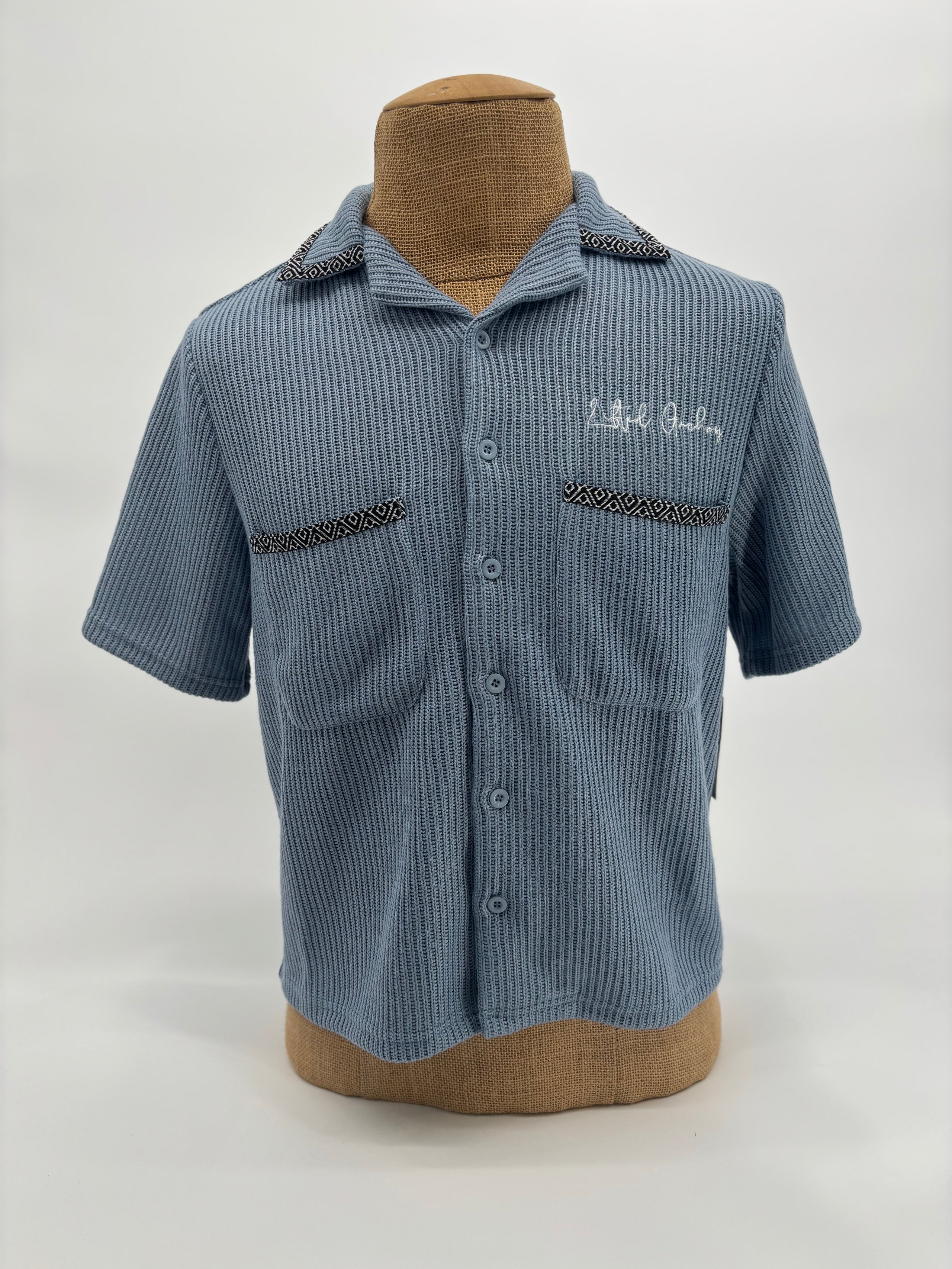 L.A. Hustler Button Up Blue