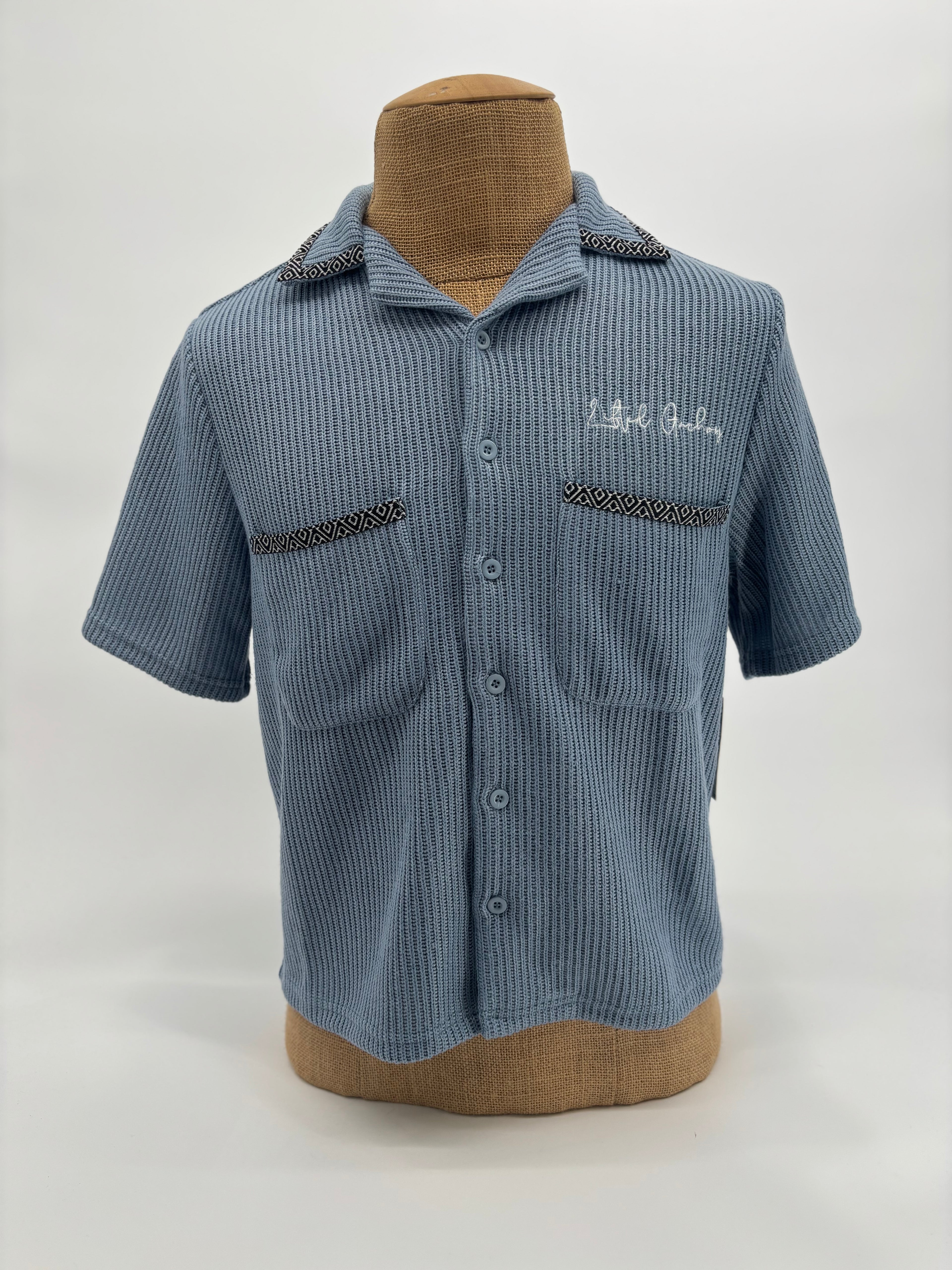 L.A. Hustler Button Up Blue