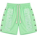 Forever Situated  Nylon Track Shorts Mint