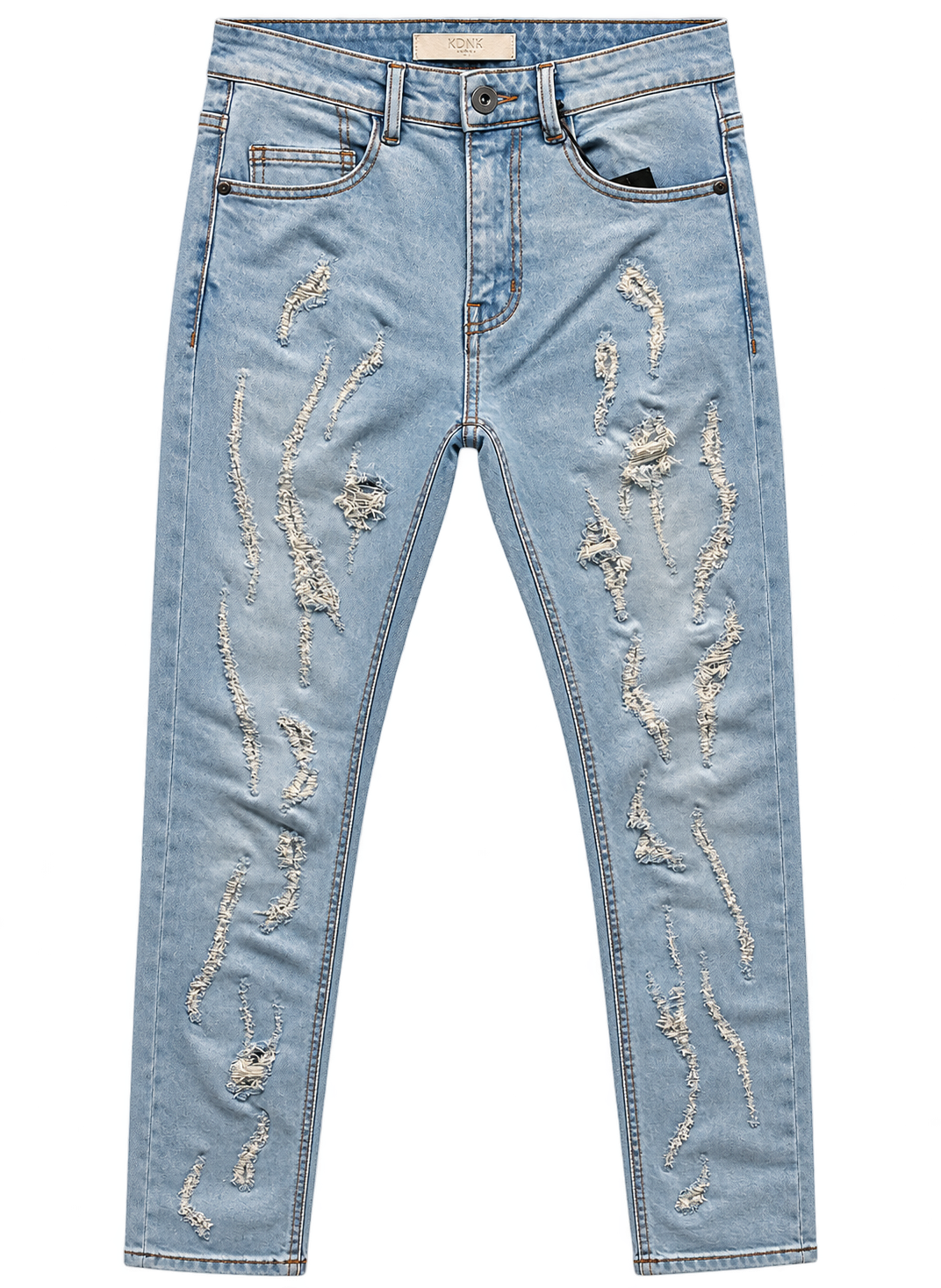 KDNK Distressed Jeans Lt Blue