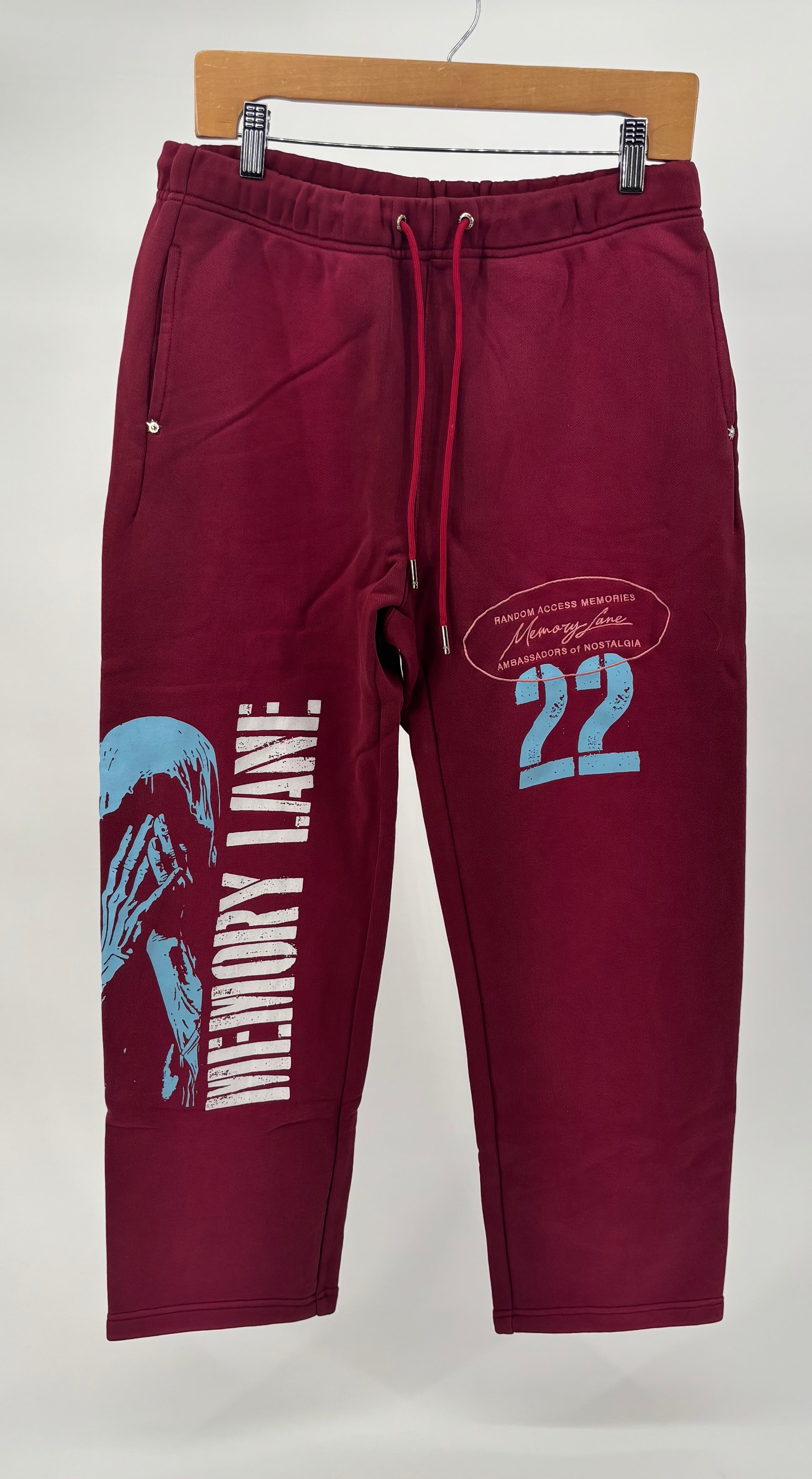 ML Stencil Logo Sweatpants Brgndy