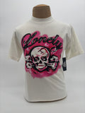 LHC Crossbones Cropped Tee Off Wht