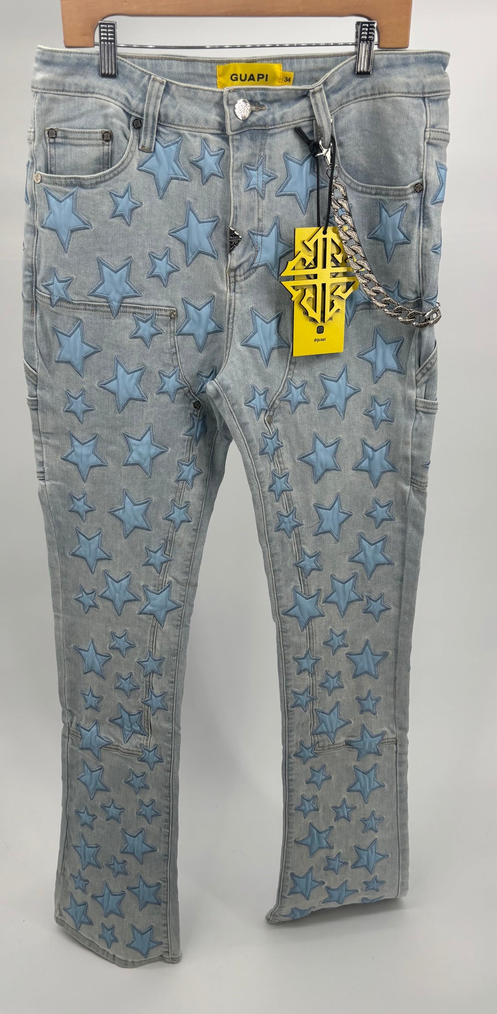 Guapi Aqua Blue Stars Denim