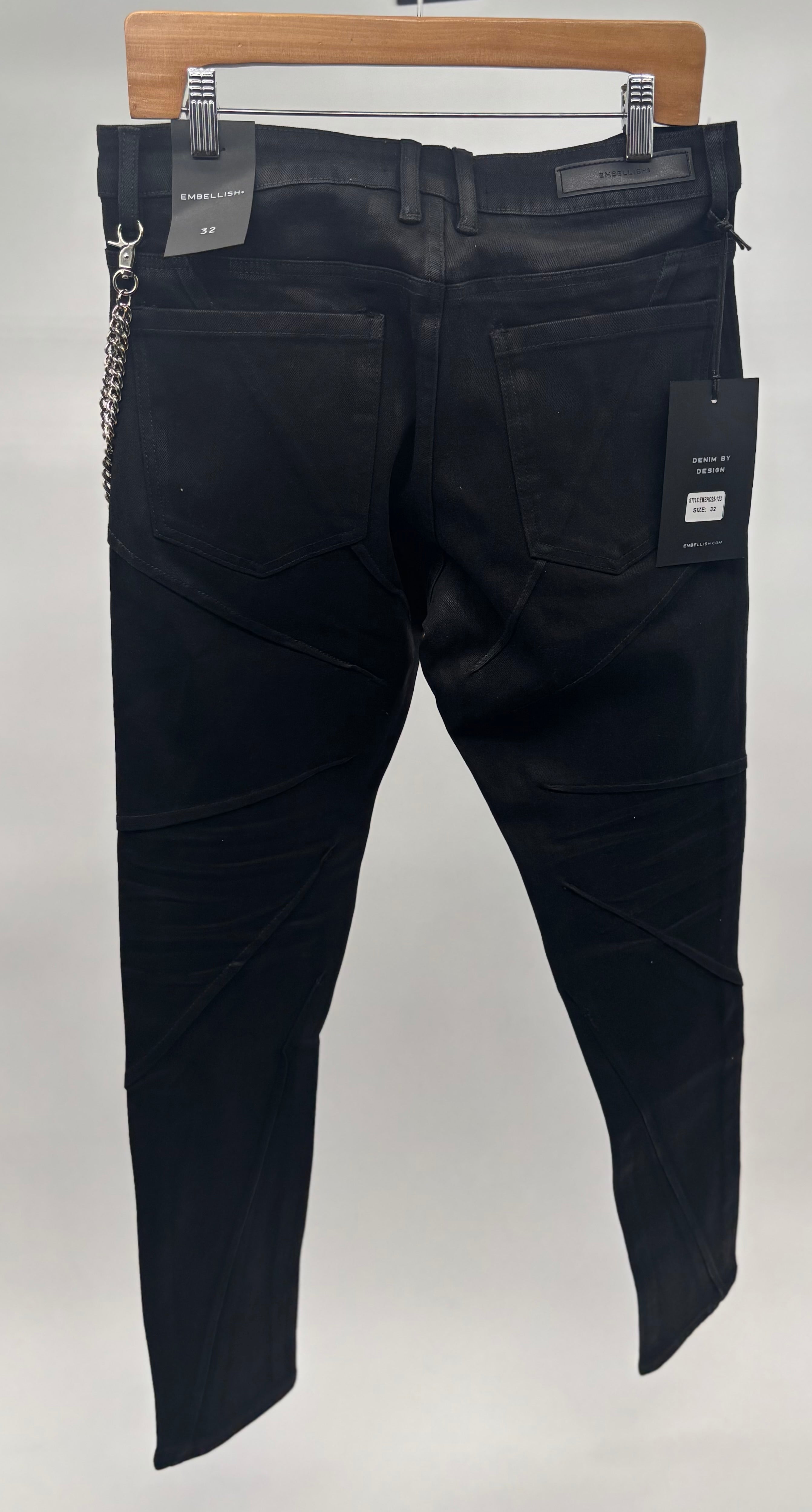 EMB Noir Denim Blk Wax