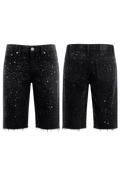 KDNK Rhinestone Shorts Blk