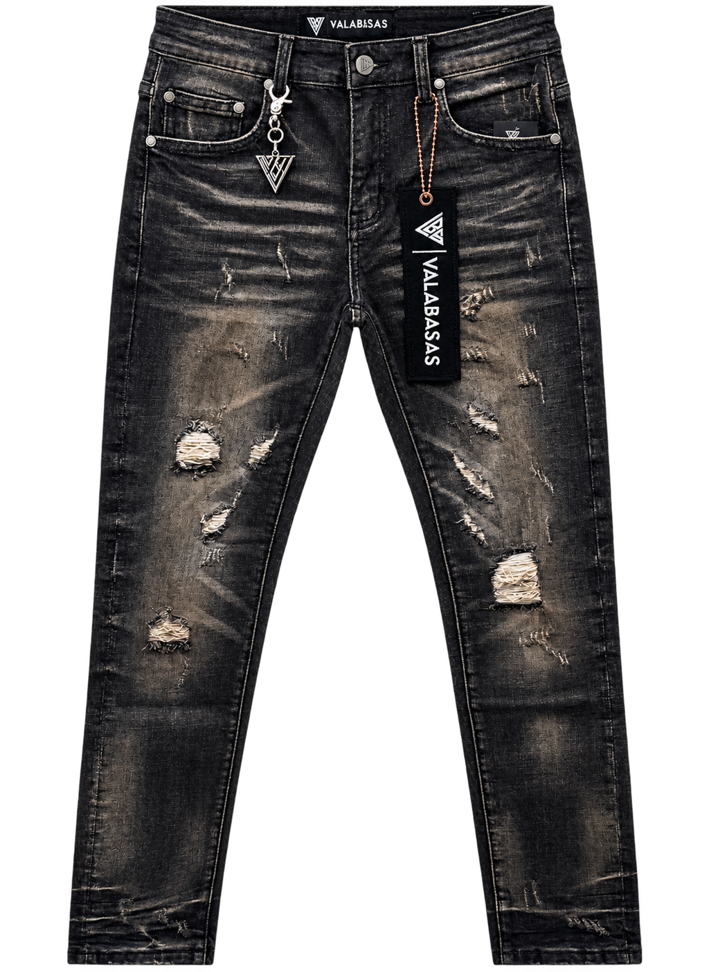 Valabasas Haste Skinny Jeans Blk Grey Wash
