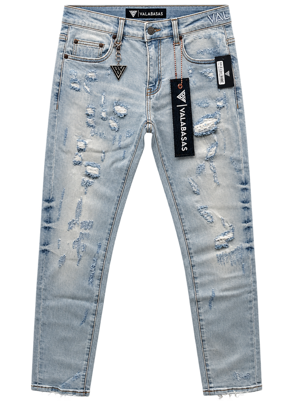 Valabasas Collage Skinny Jeans Lt Blue Wash